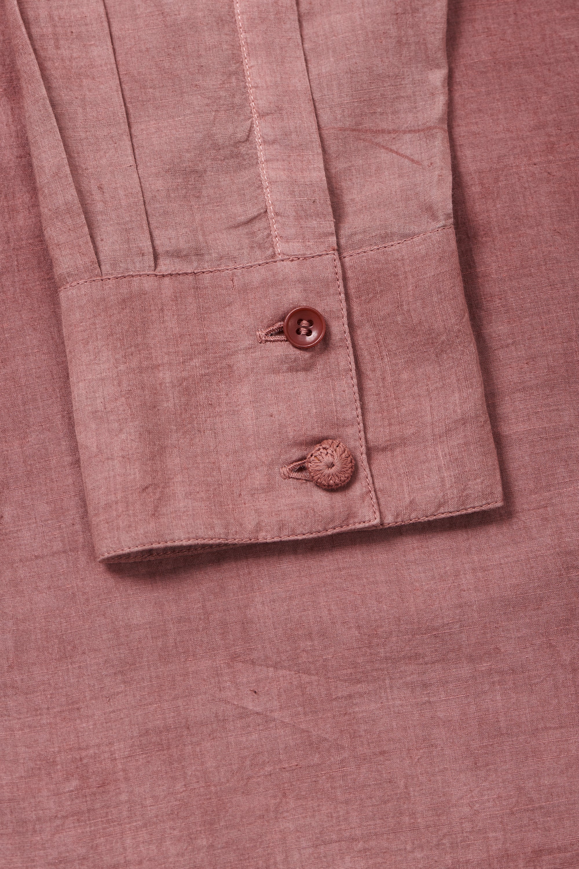 ROGUE PINK RELAXED FIT FINE COTTON SHIRT CRAFTED WITH SHIBORI MOTIFS