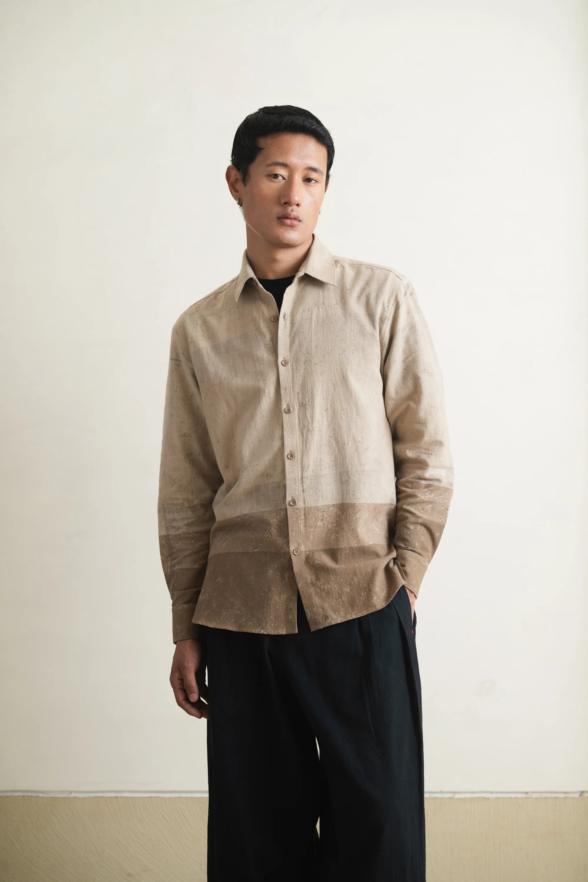 Smoke Brelove Textured Shirt