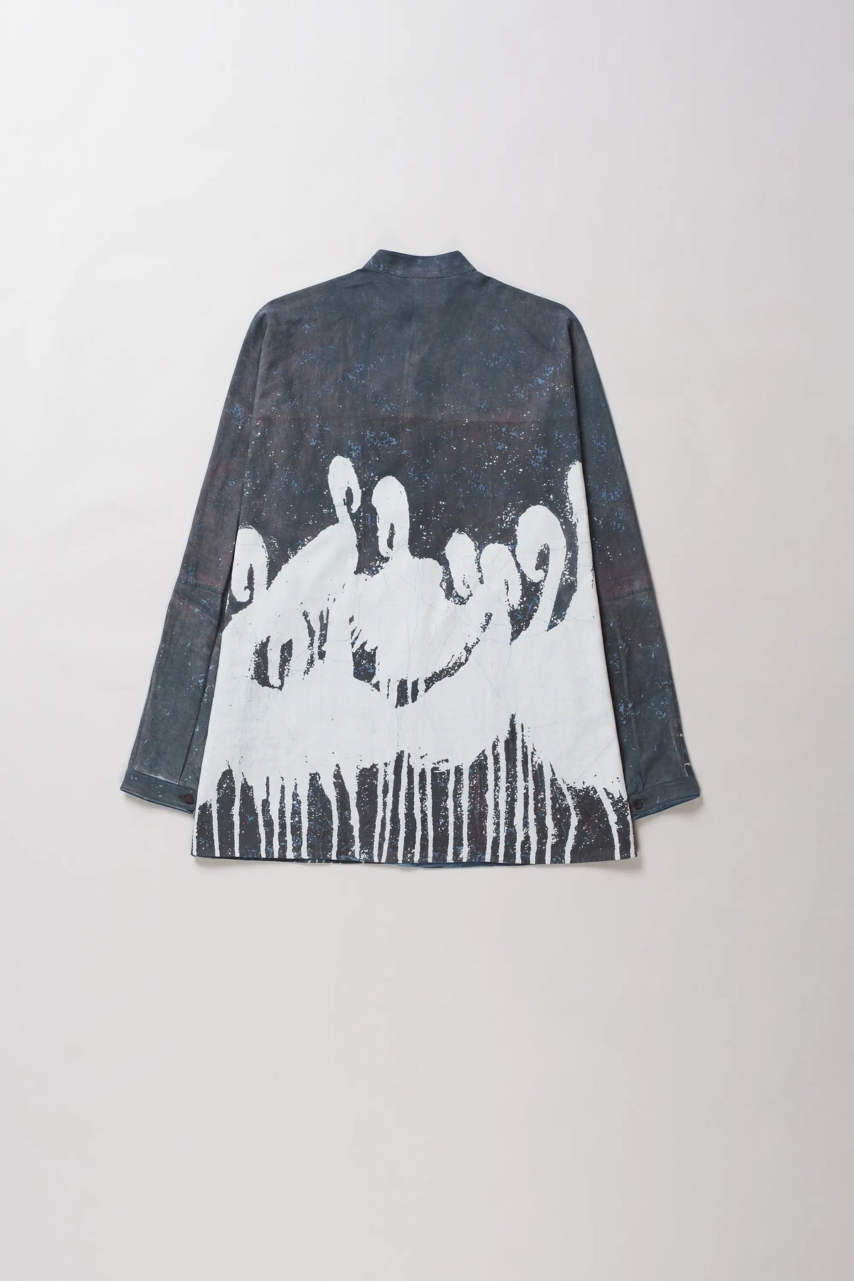 Kimono Sleeve Shirt in Midnight Indigo