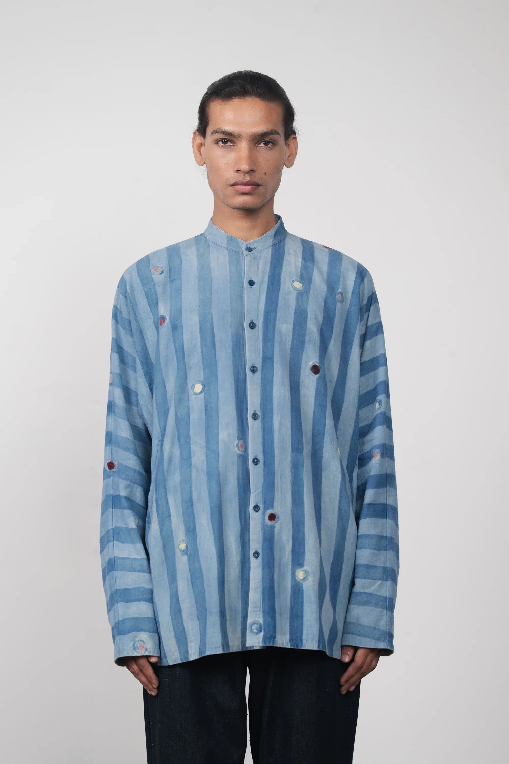 Light Indigo Kimono Sleeve Shirt