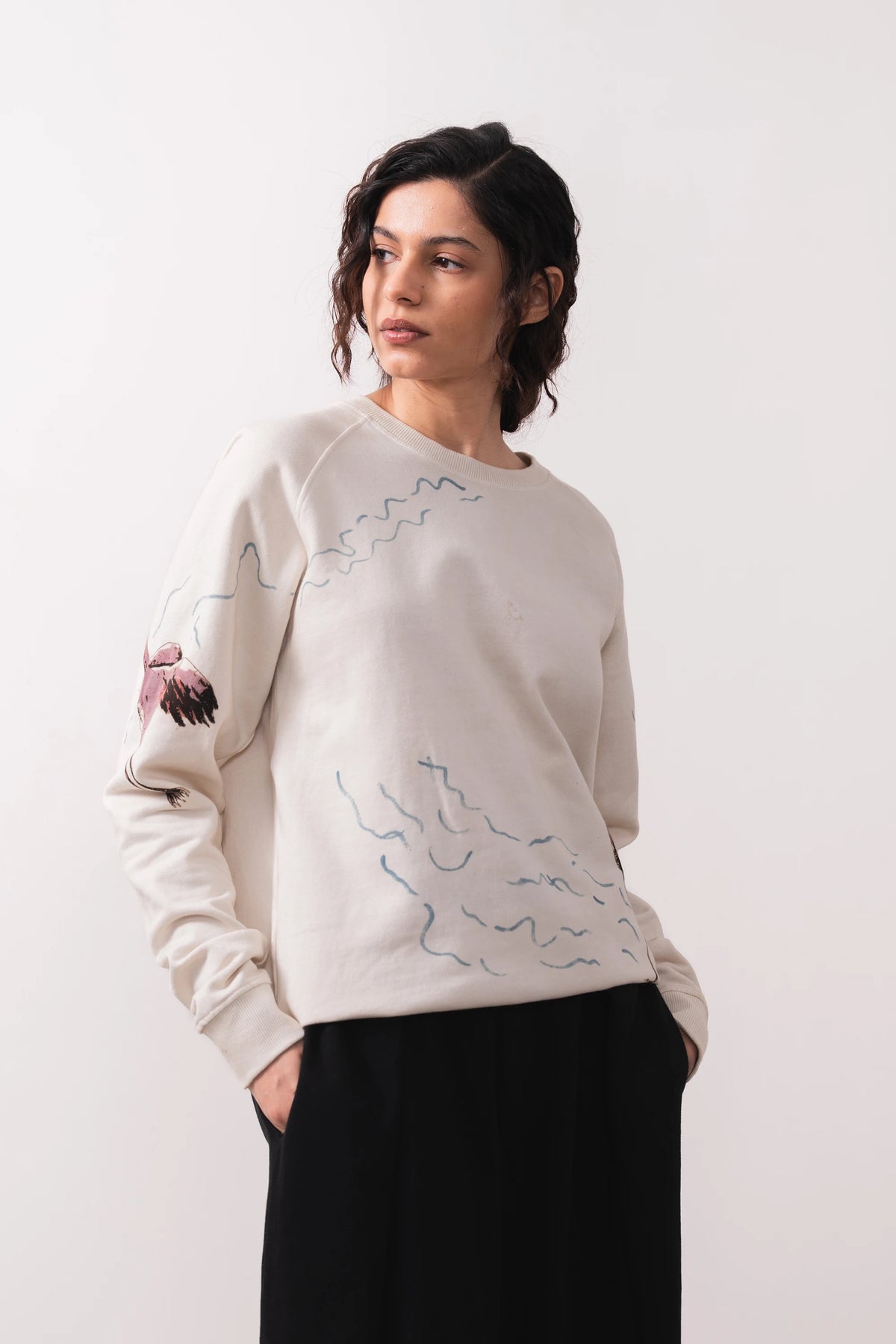 Ecru Organic Cotton Sweatshirt