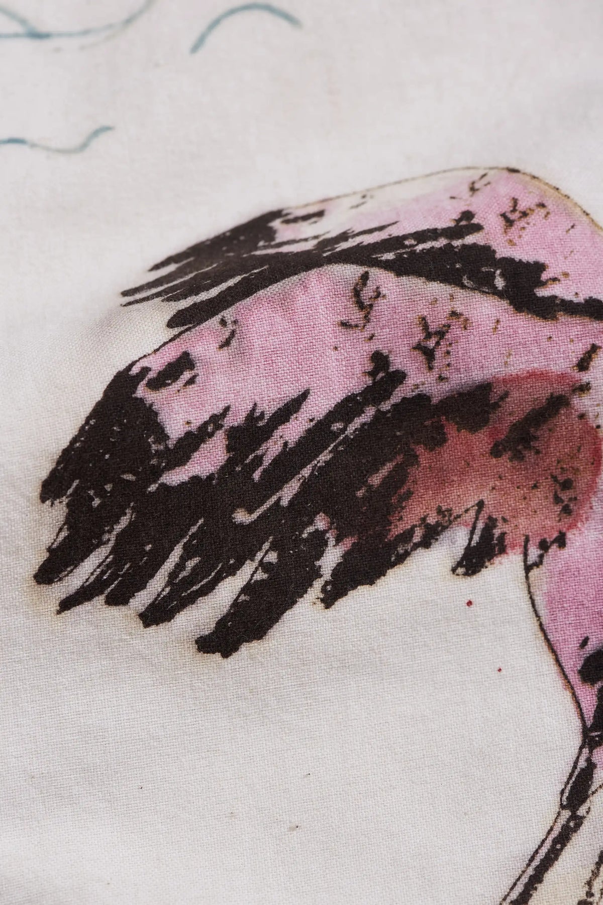 Handpainted Macca Shirt in Ecru