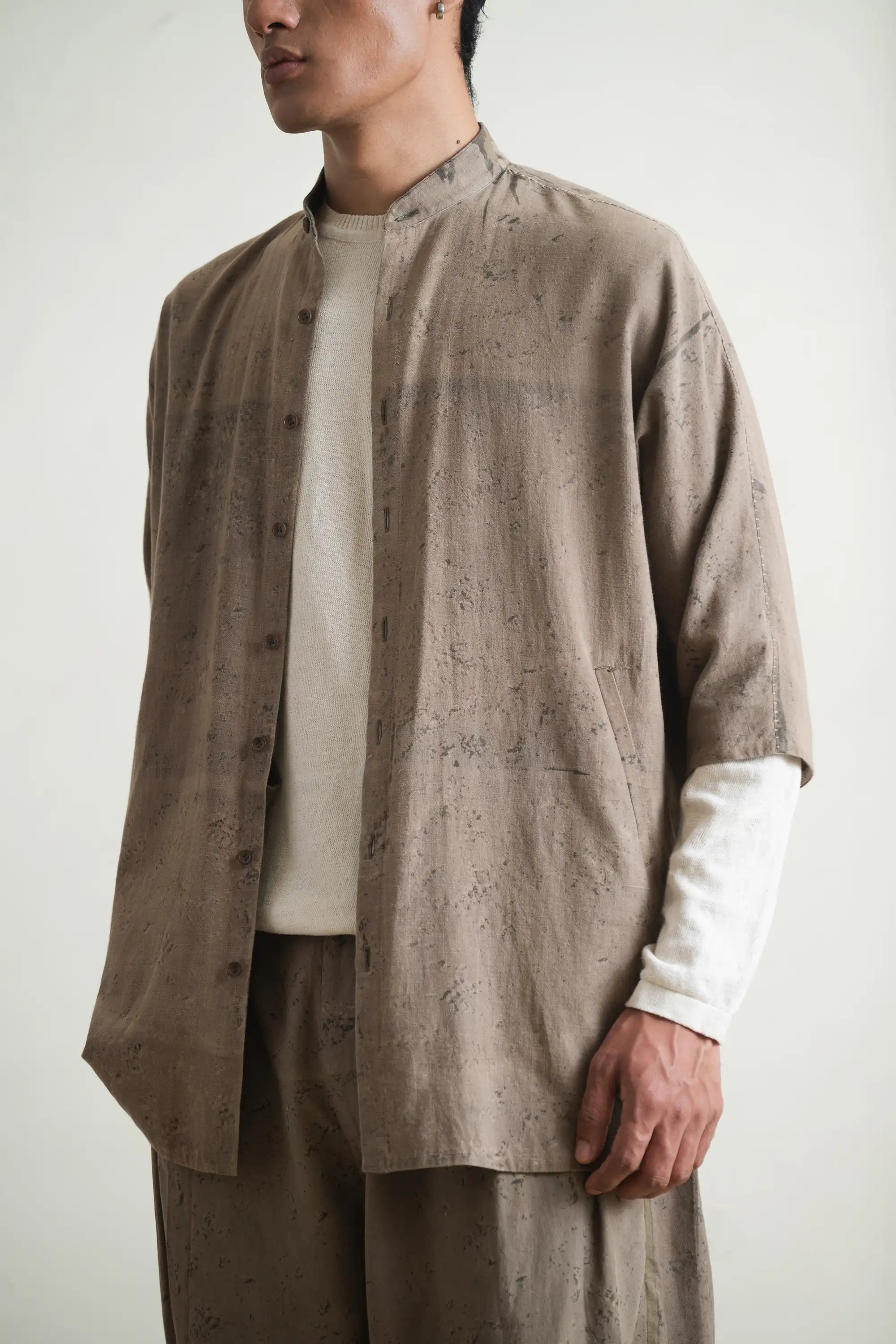 Khaki Green Macca Relaxed Shirt