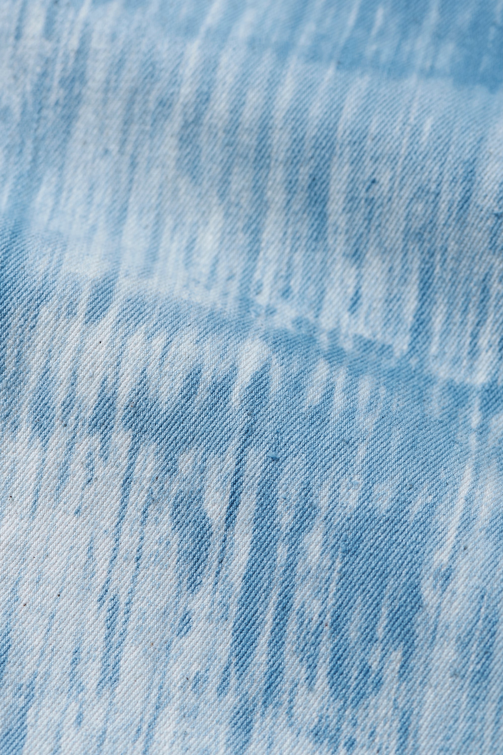 STRAIGHT FIT INDIGO BRUSHED TROUSERS