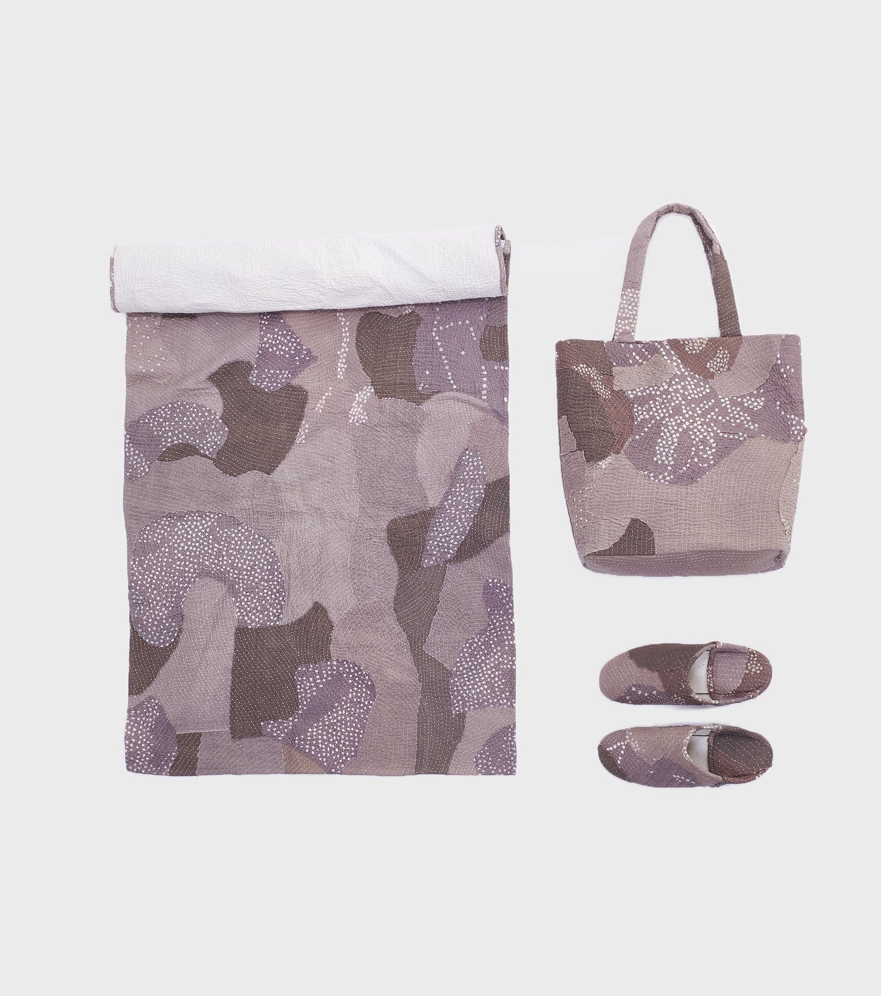 Hand Quilted Kantha Throw