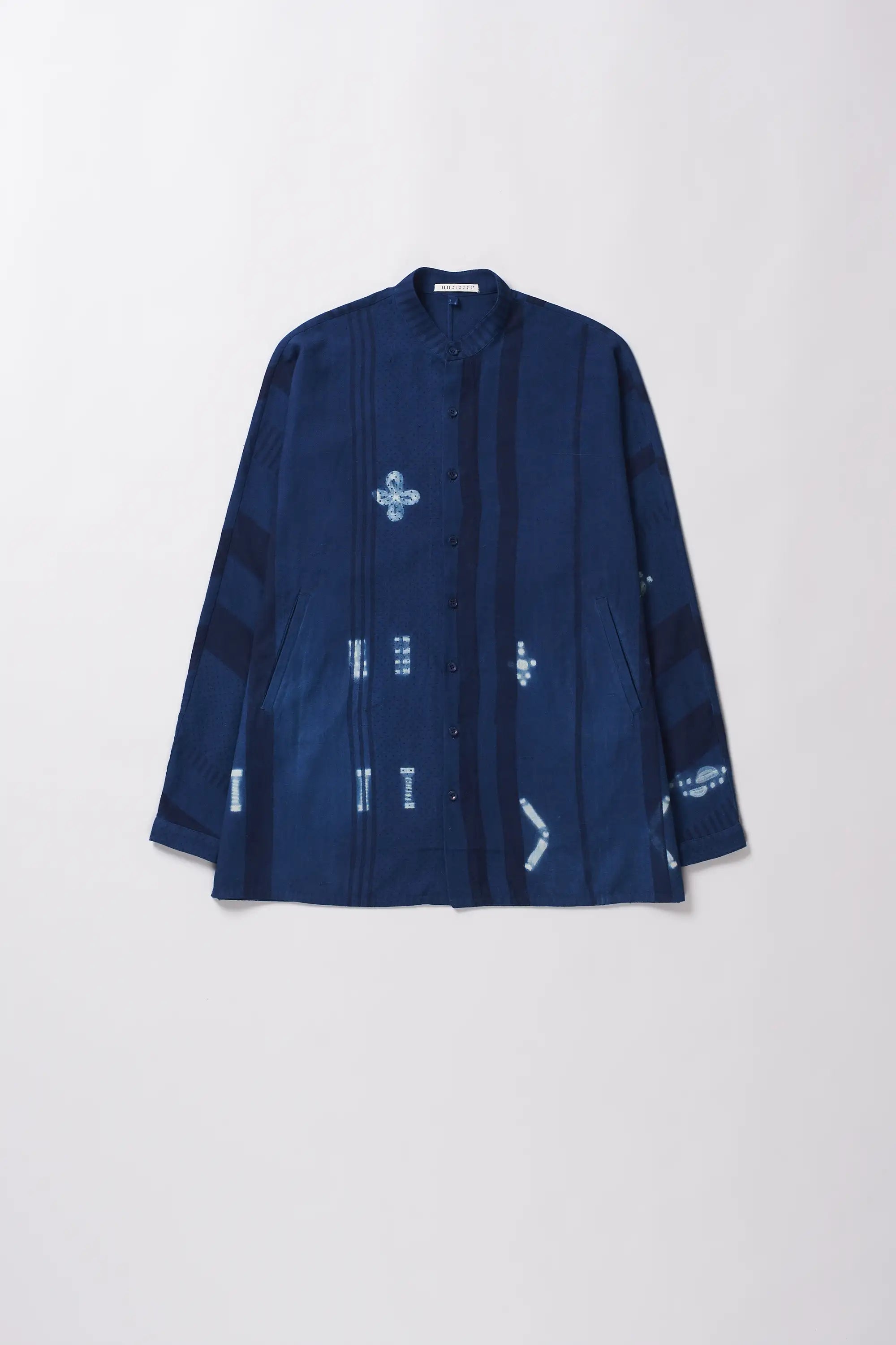 Detailed Nmacca Shirt in Medium Indigo