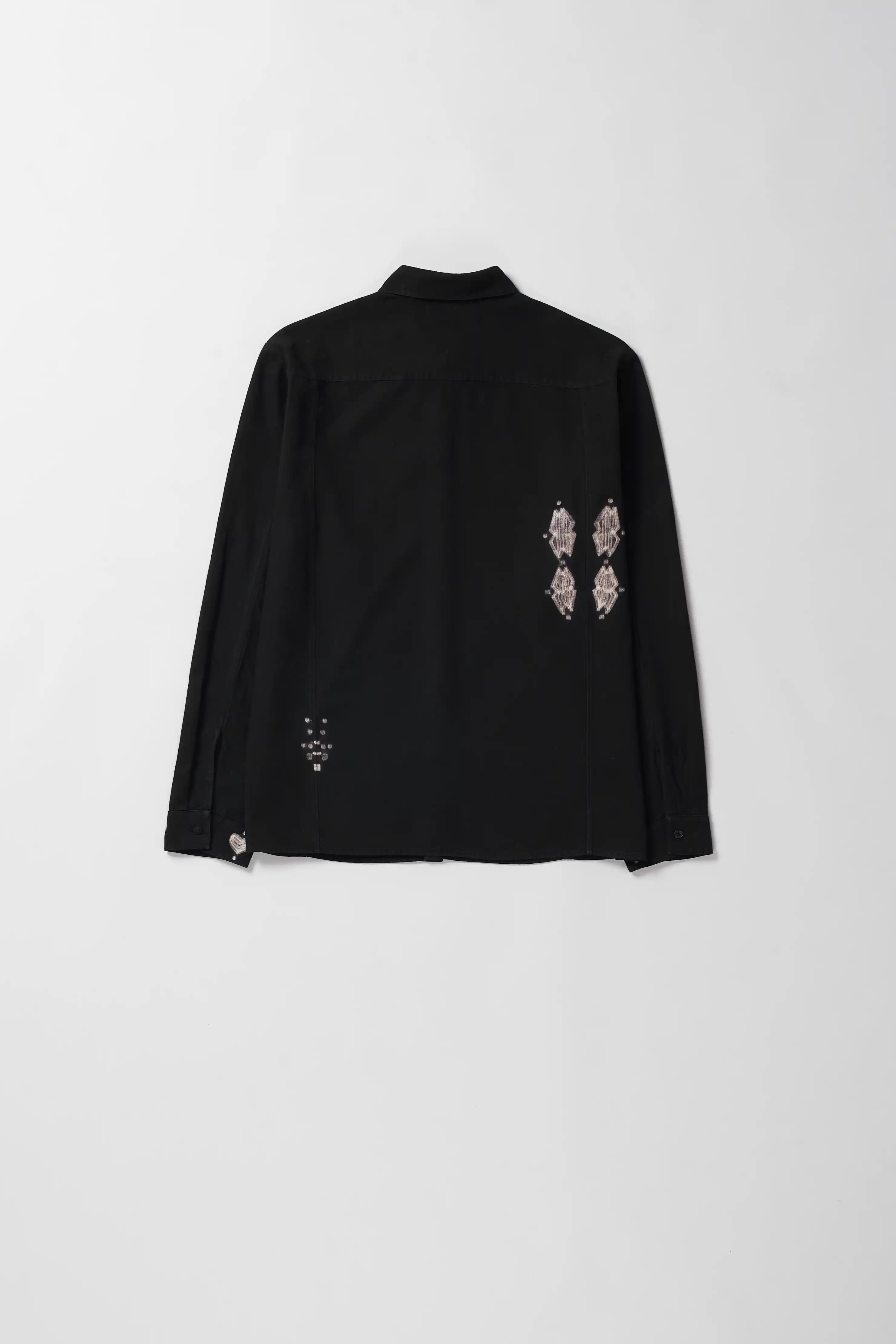Black Pan Shibori Shirt