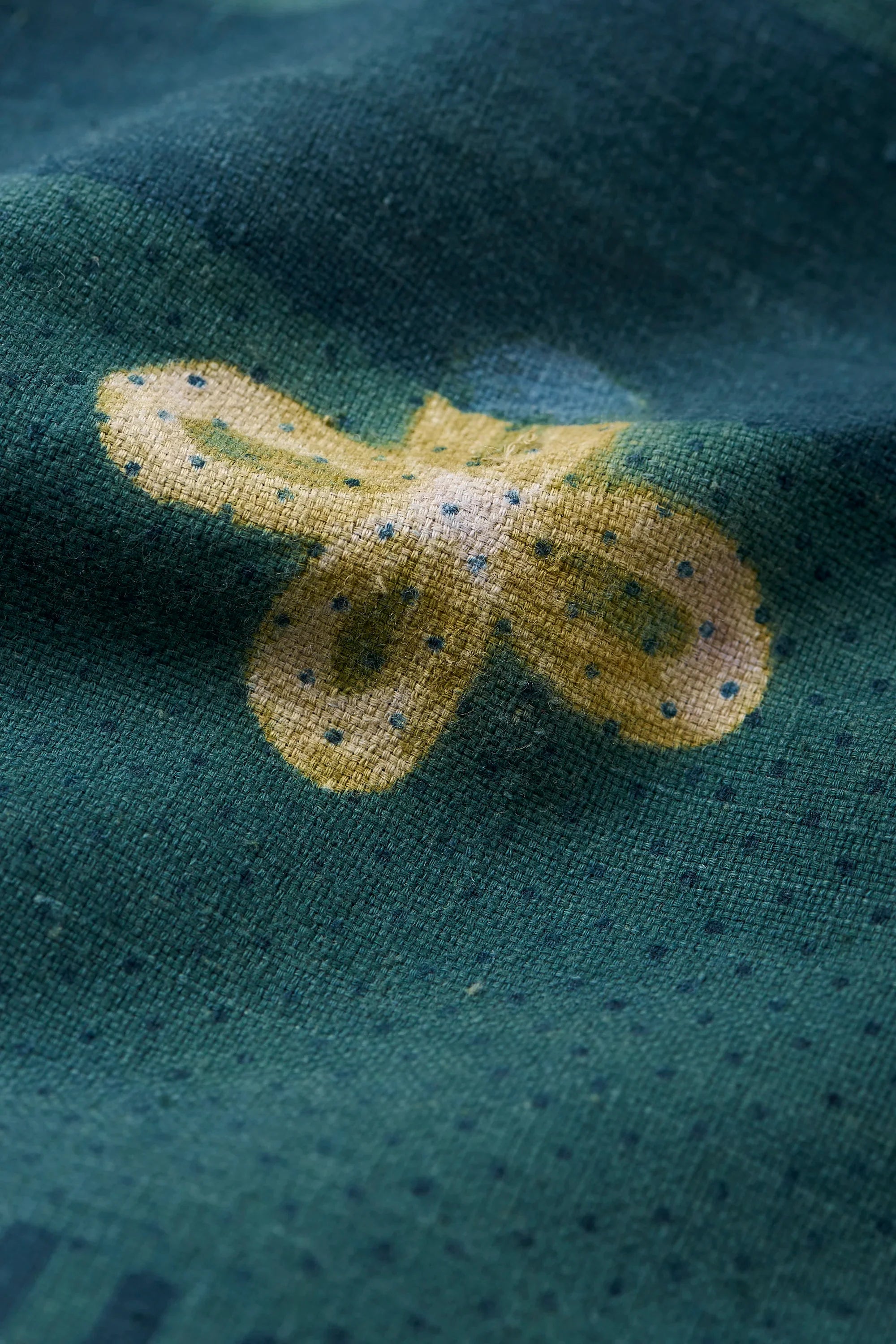 Block Printed Shirt With Shibori