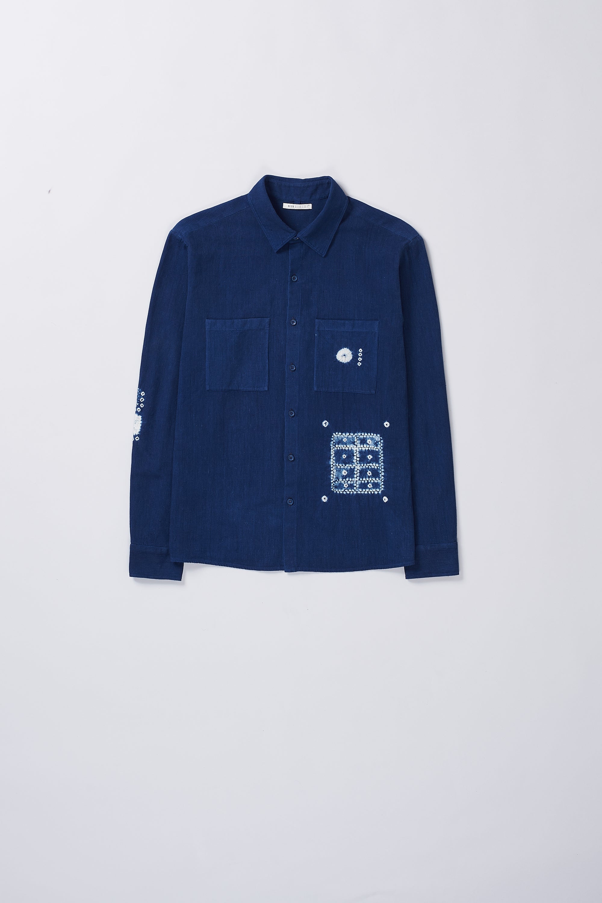 MEDIUM INDIGO SHIBORI UNISEX SHIRT