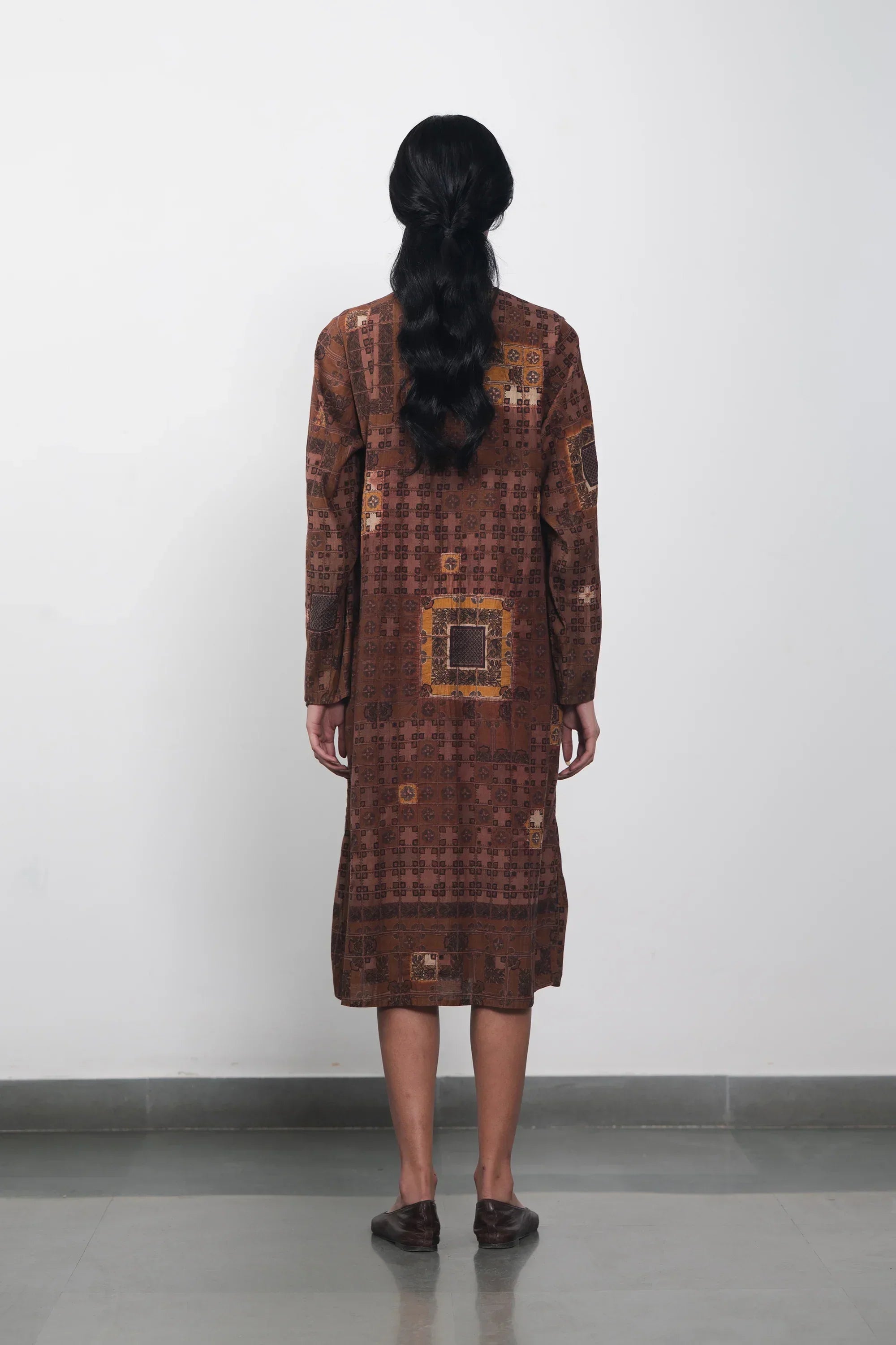 Chettinad Inspired Dress with Shibori