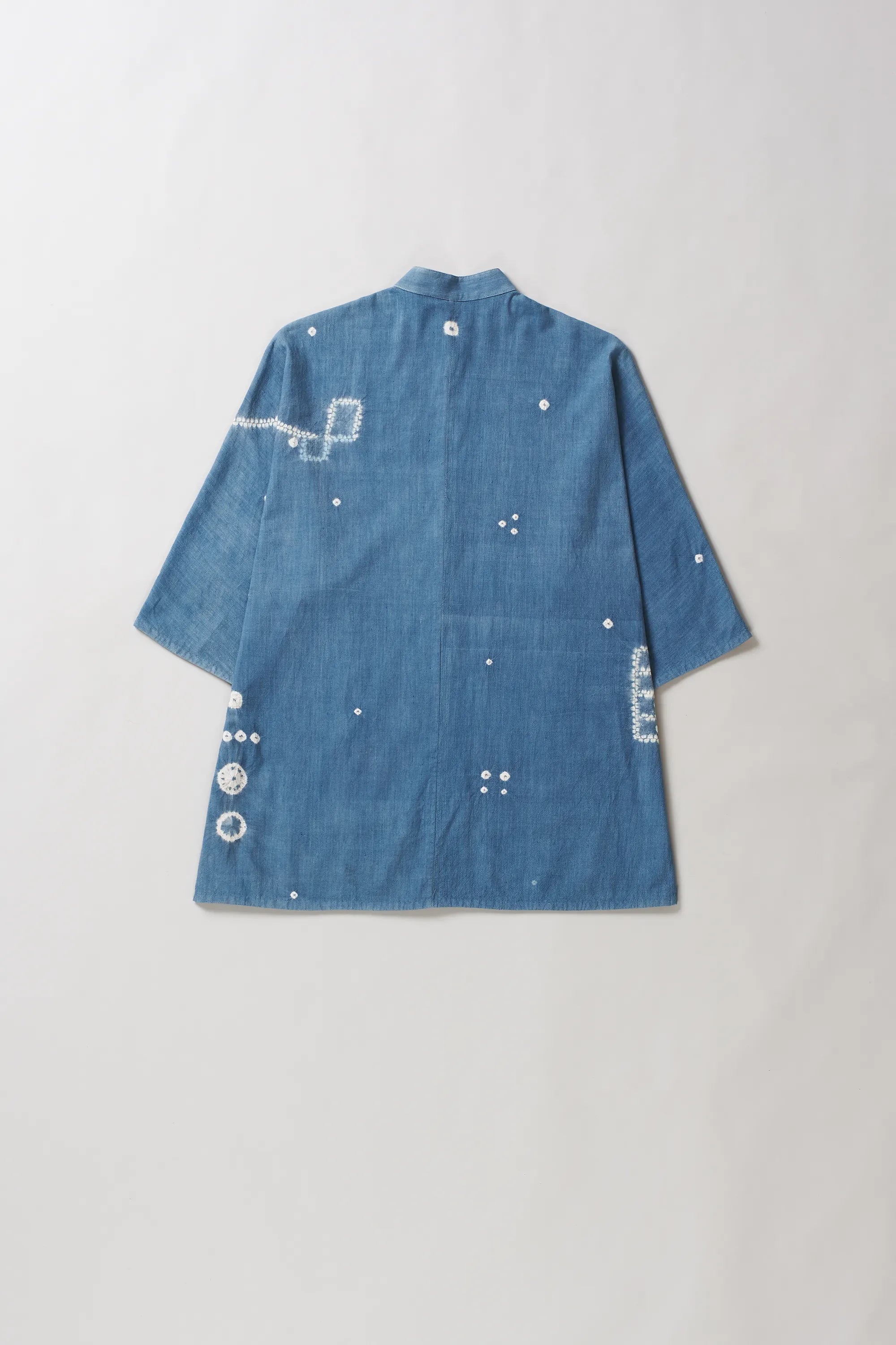 Back image of powder blue cotton shirt