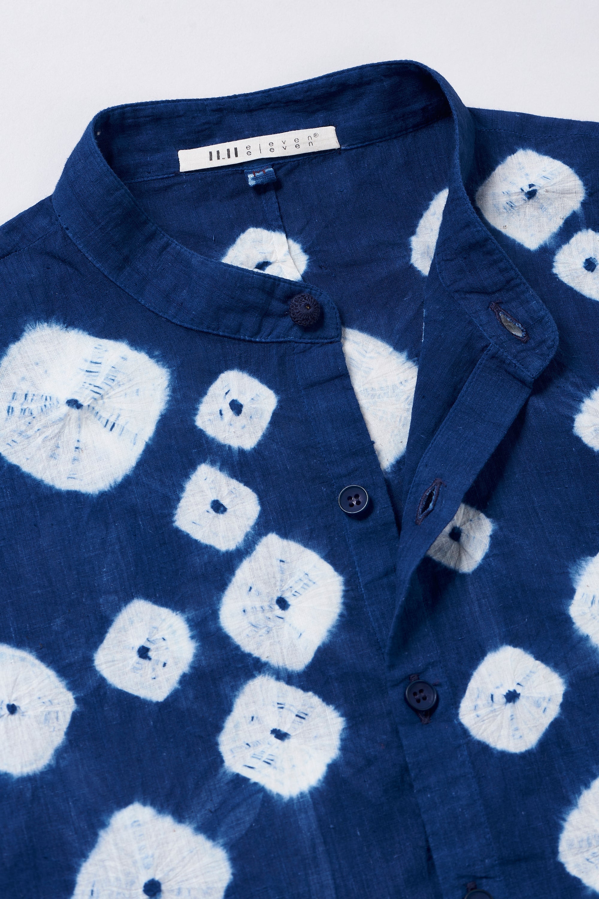 Shibori Kimono Half Sleeve Shirt