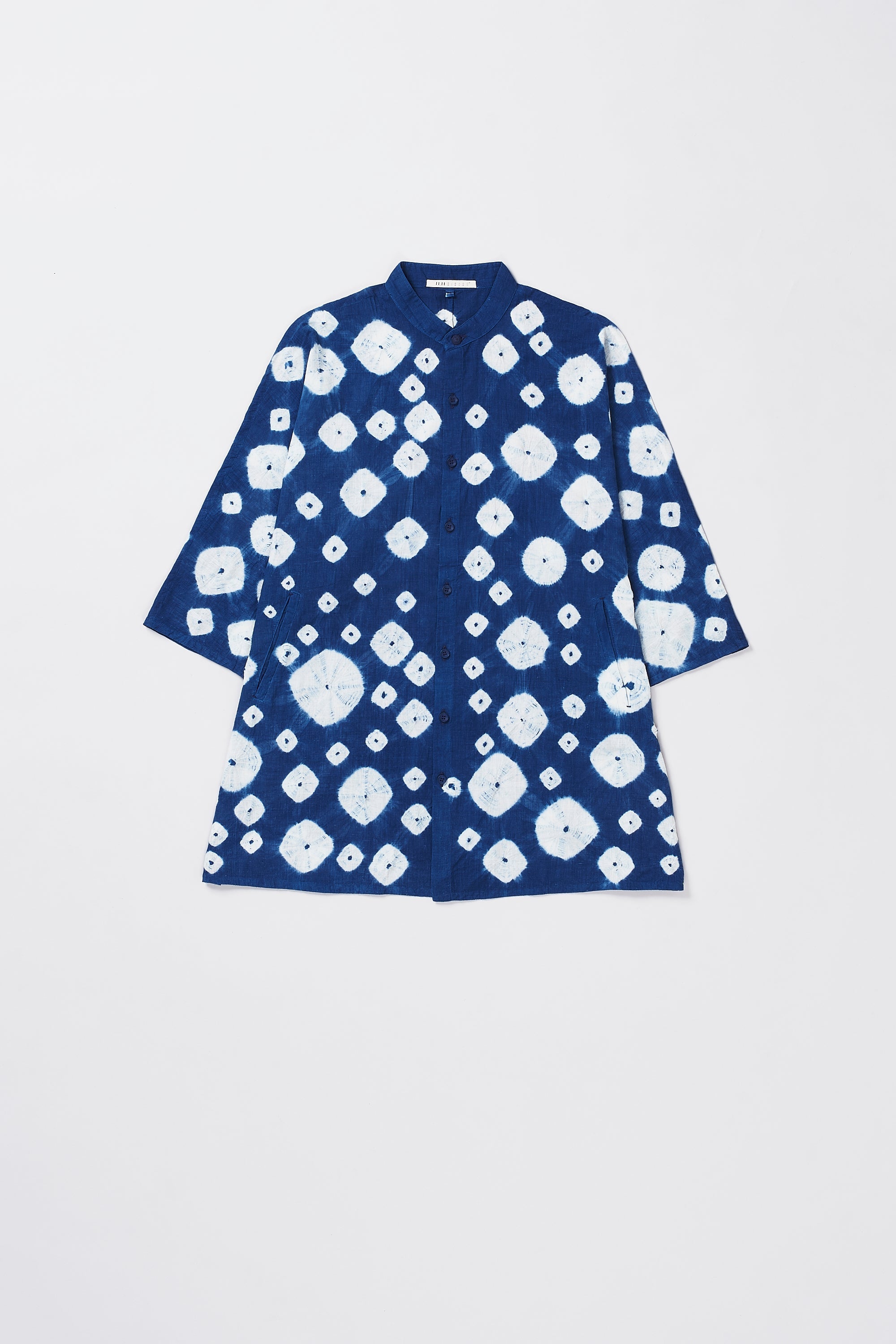 Shibori Kimono Sleeve Shirt