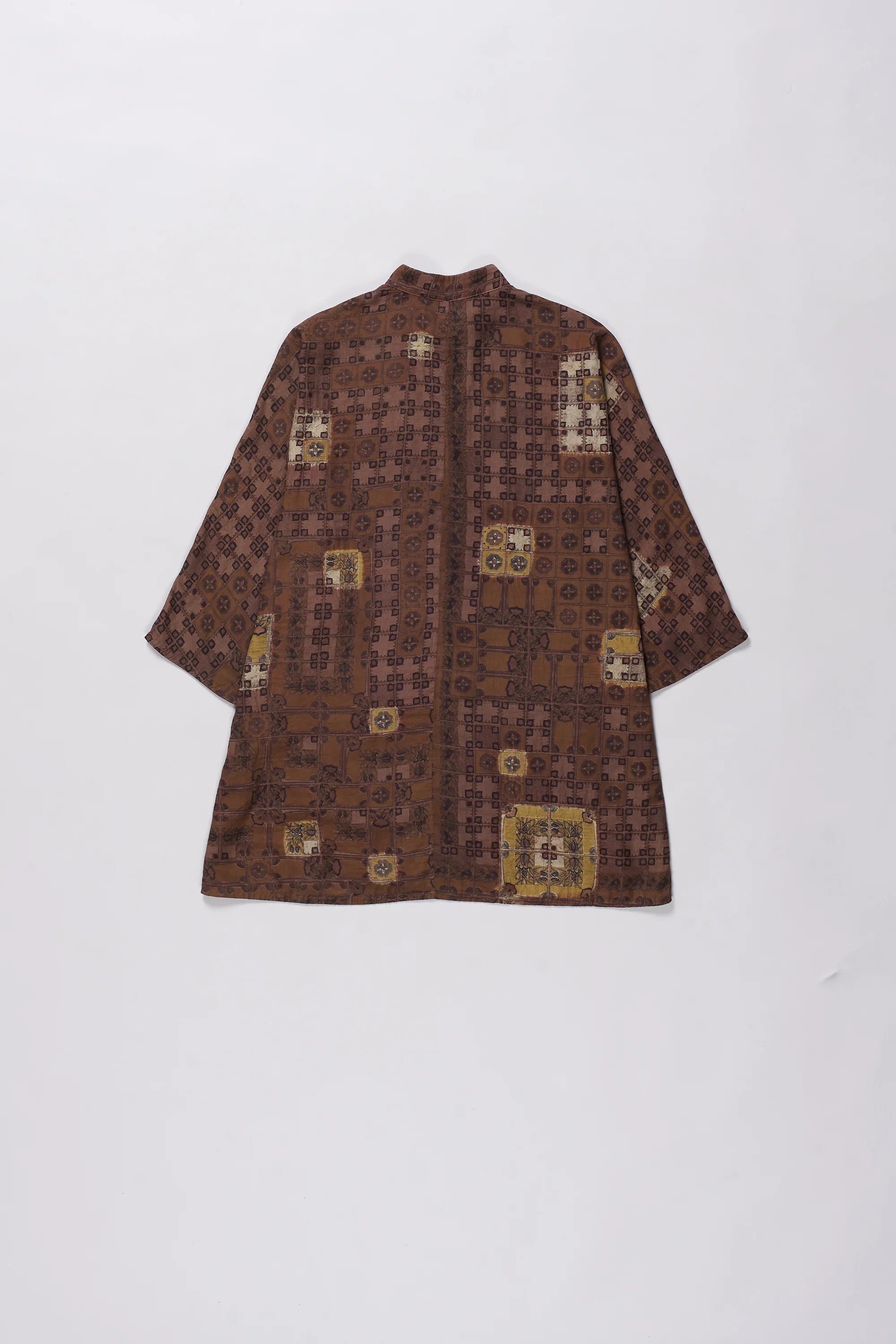 Burnt Umber Kimono Sleeve Shirt