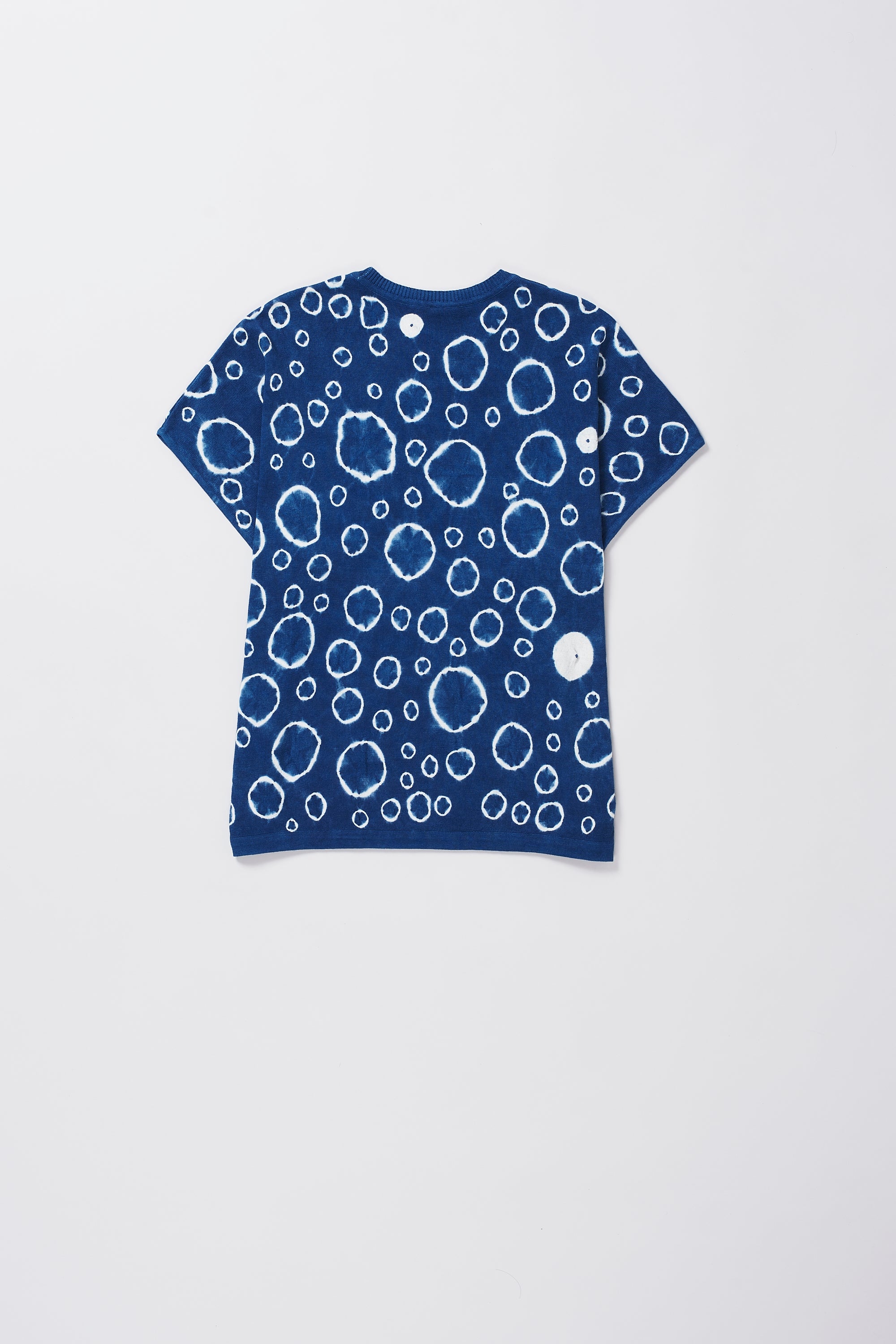 SHIBORI RELAXED FIT T-SHIRT IN MEDIUM INDIGO