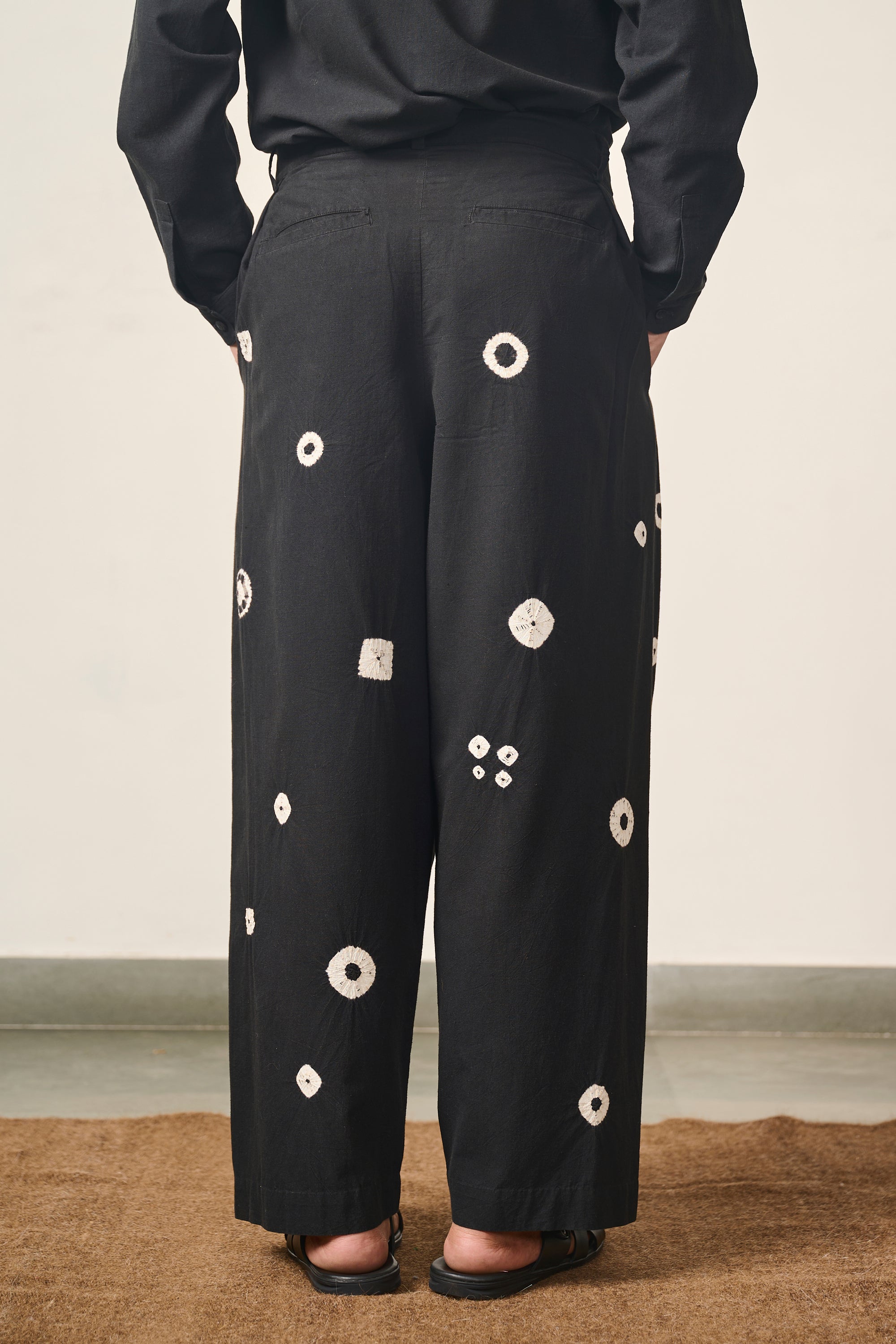 SHIBORI PLEATED TROUSERS