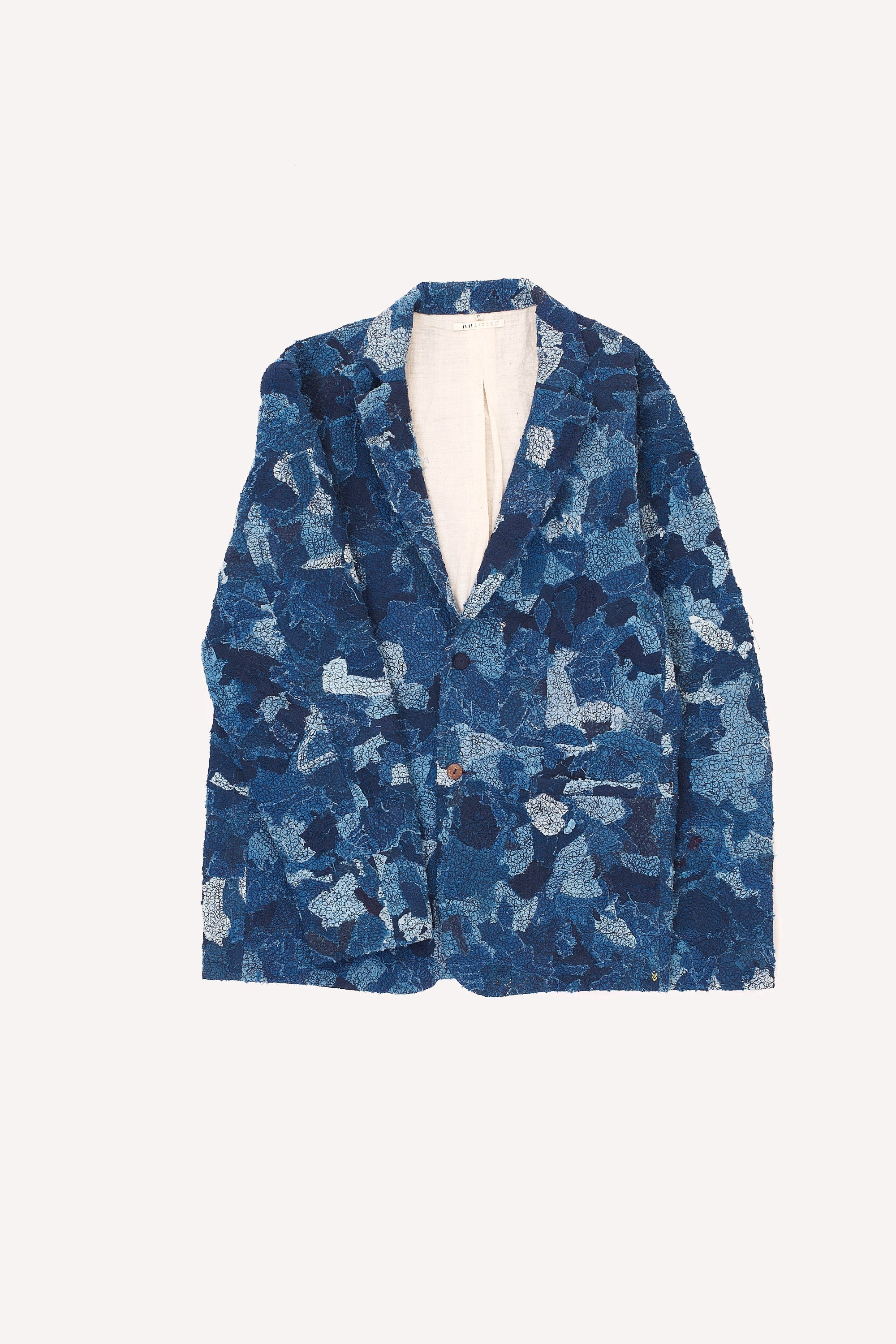 Indigo Jacket Made with Reclaimed Fabrics