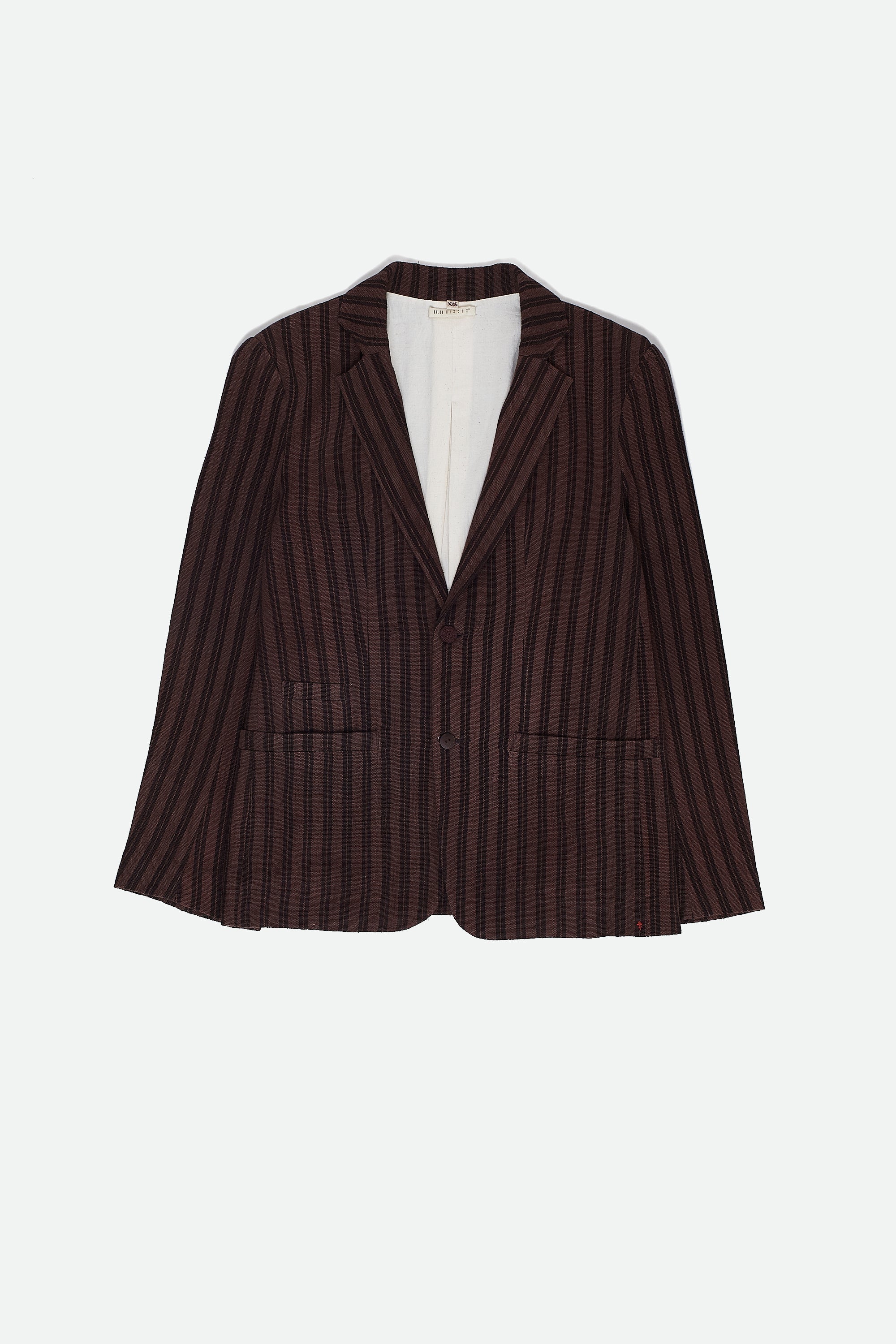 BURNT UMBER YARN DYED COTTON JACKET