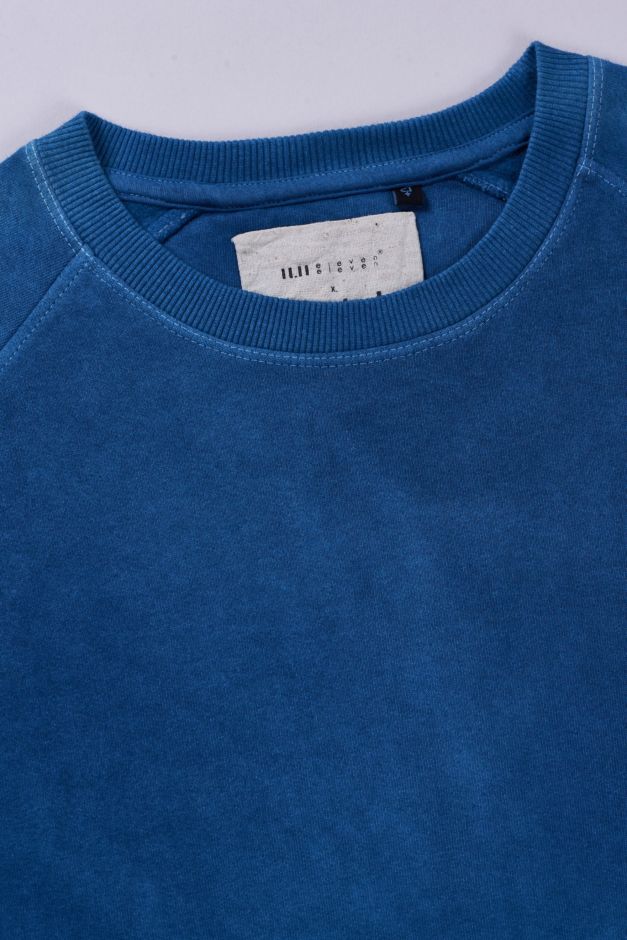 Medium Indigo Solid Organic Cotton Sweatshirt