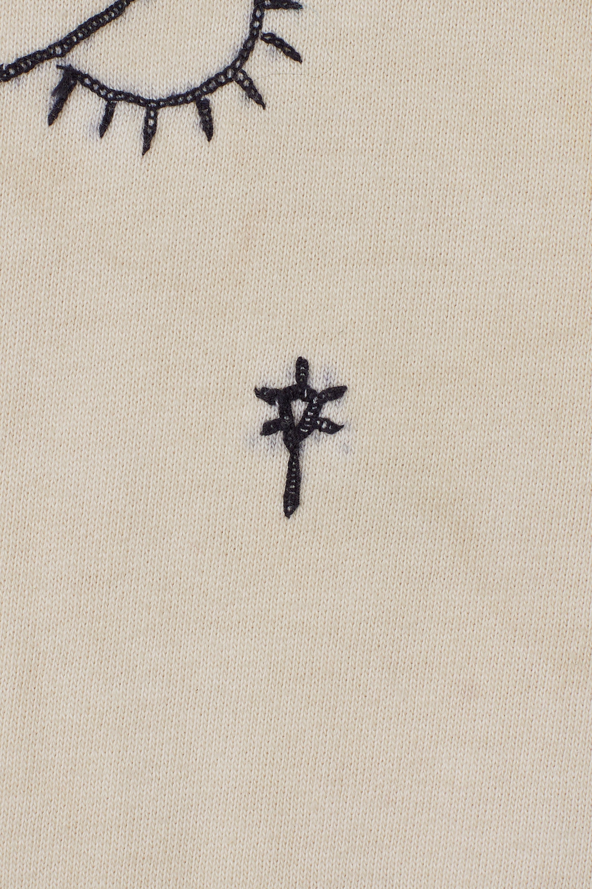 Hand Embroidered Cotton Sweatshirt