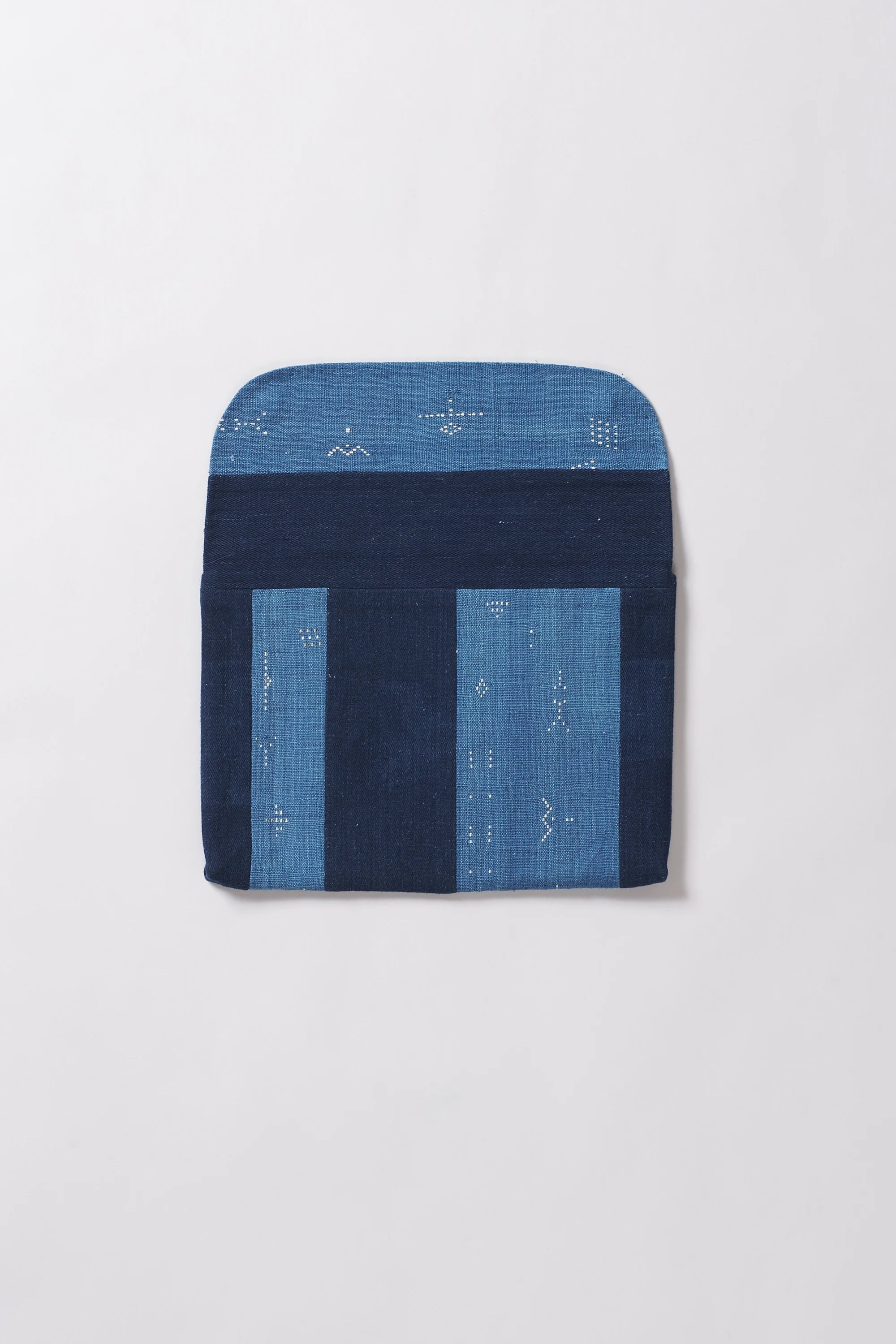 Medium Indigo Laptop Sleeve with Patchwork