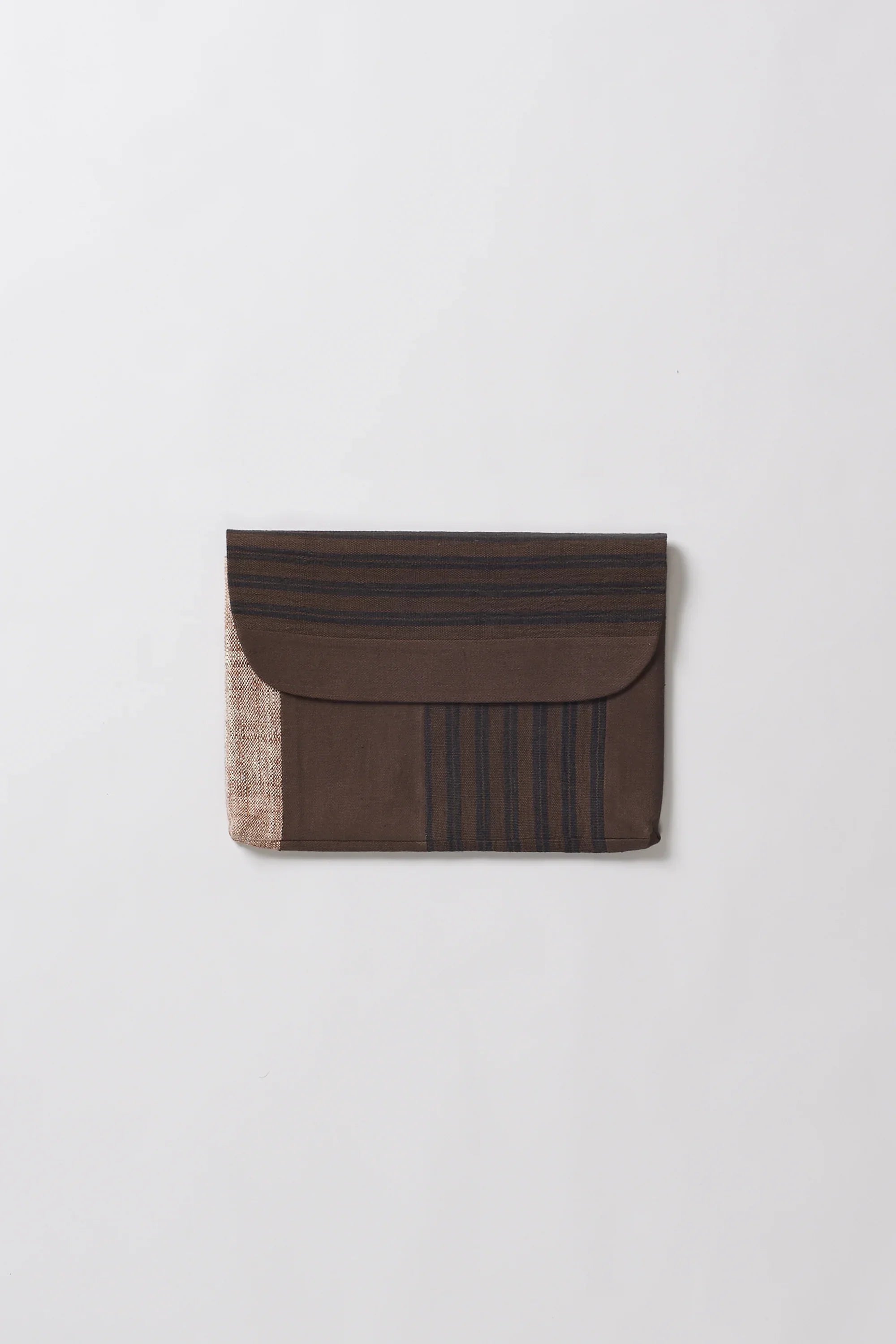 Patchwork Laptop Sleeve in Burnt Umber