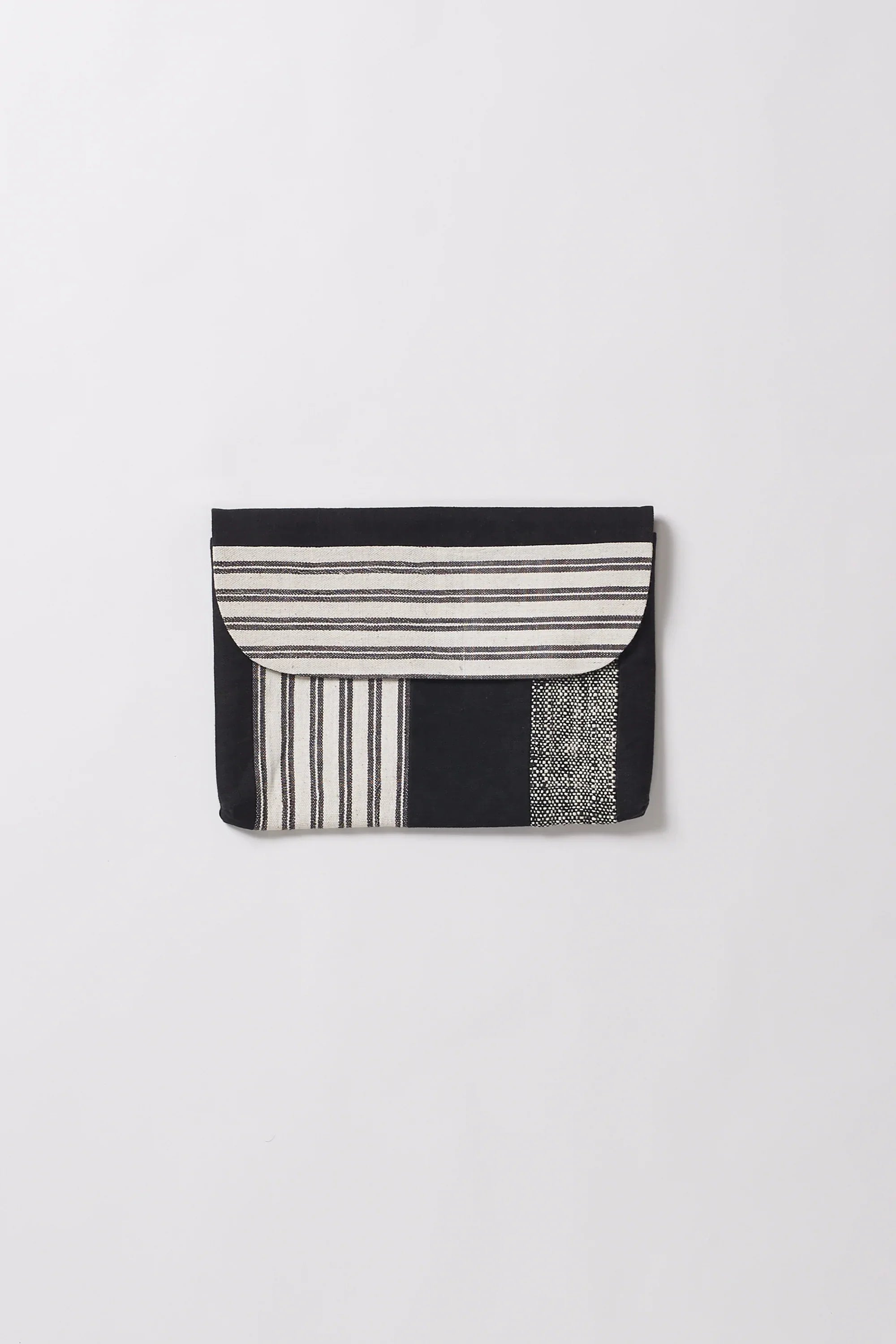 Black Patchwork Laptop Sleeve