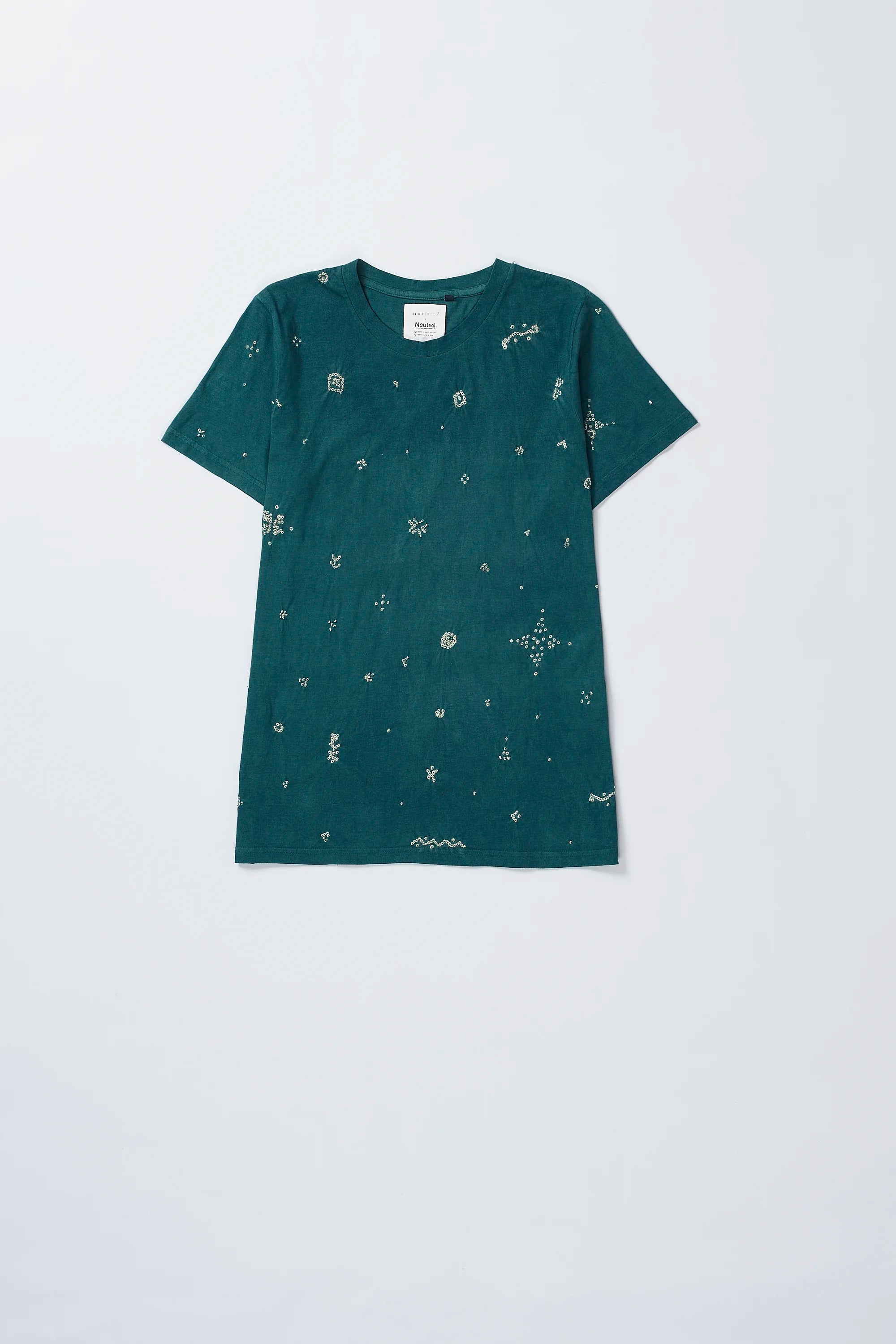Bandhani Tee in Olive Green image 1