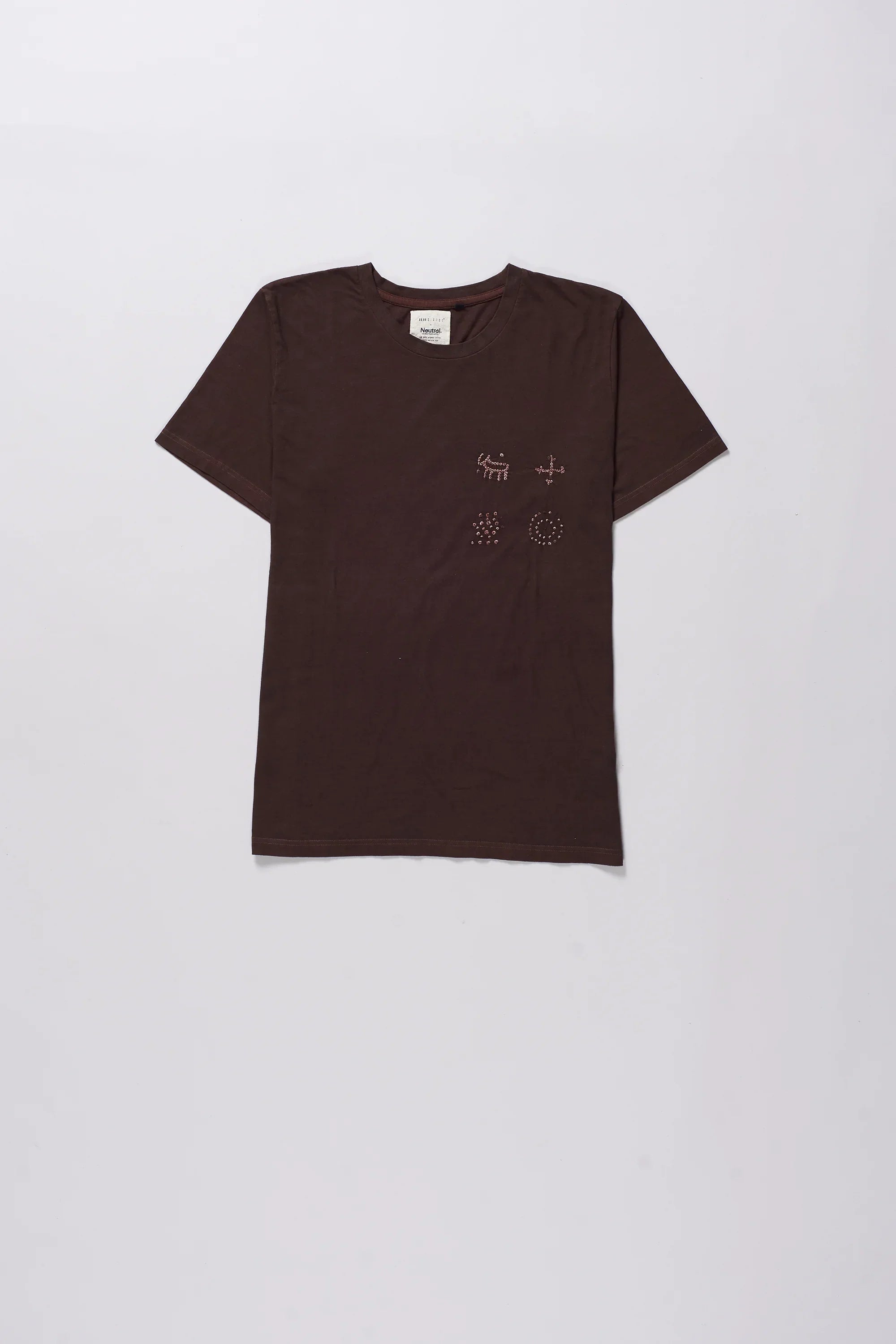 bandhani tee burnt umber