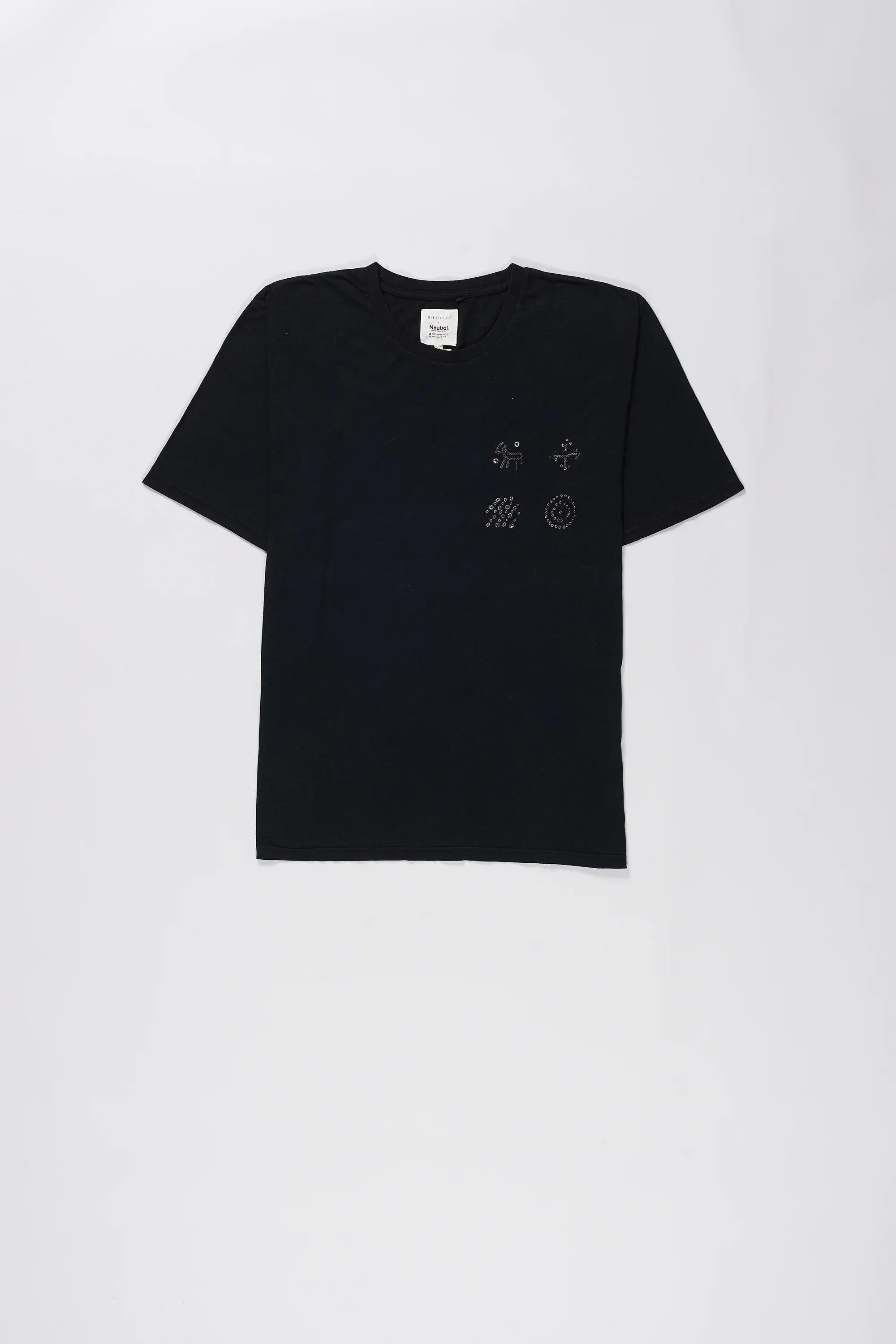bandhani tee black