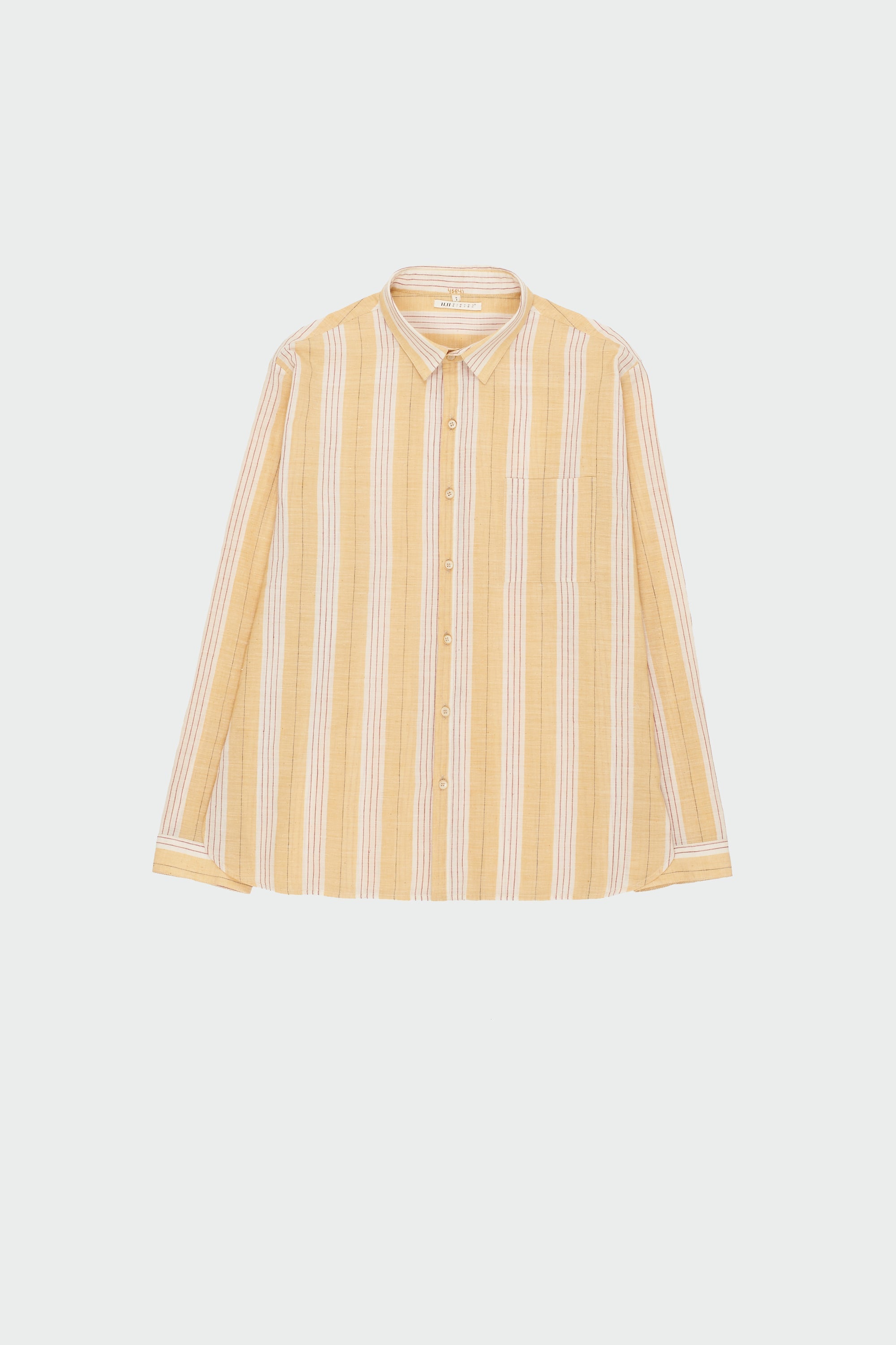 MANGO YELLOW YARN DYED UNISEX SPREAD COLLAR SHIRT