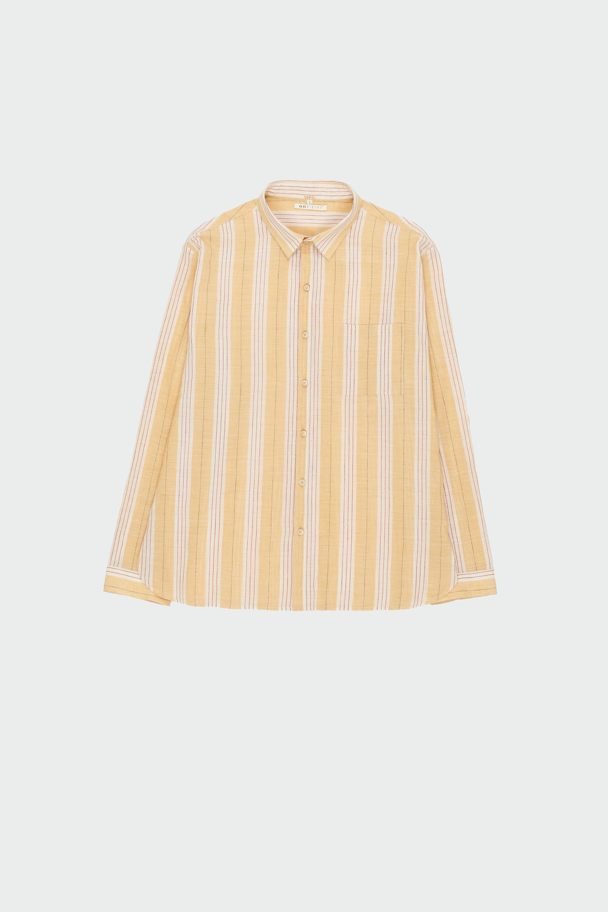 Mango Yellow Yarn Dyed Unisex Spread Collar Shirt
