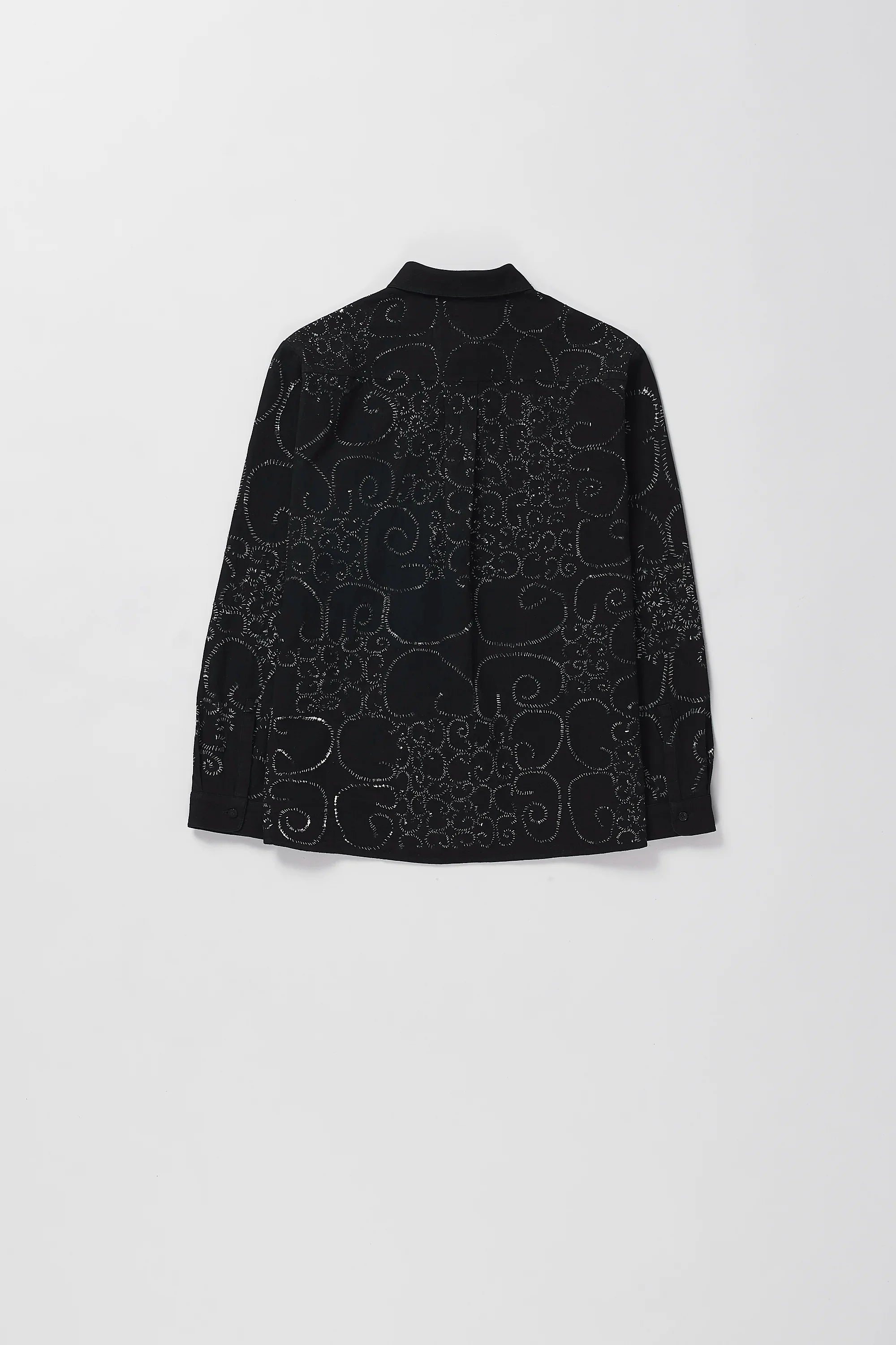 Organic Cotton Bandhani Shirt in Black
