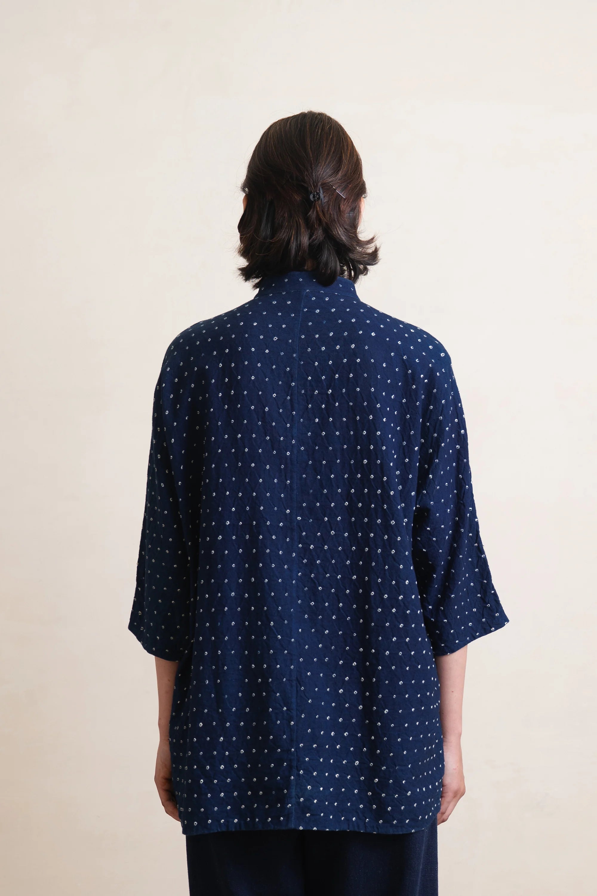 Bandhani Macca Shirt in Indigo