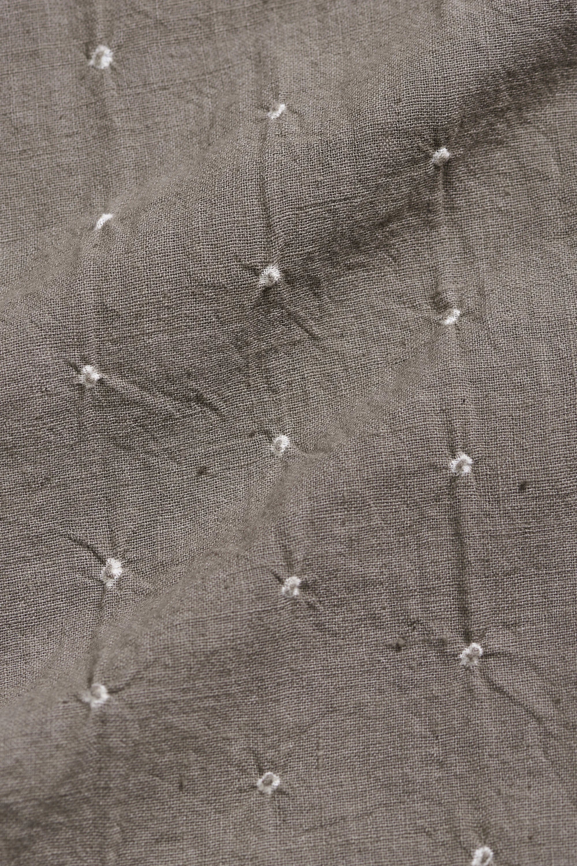 Ash Grey Organic Cotton Bandhani Shirt