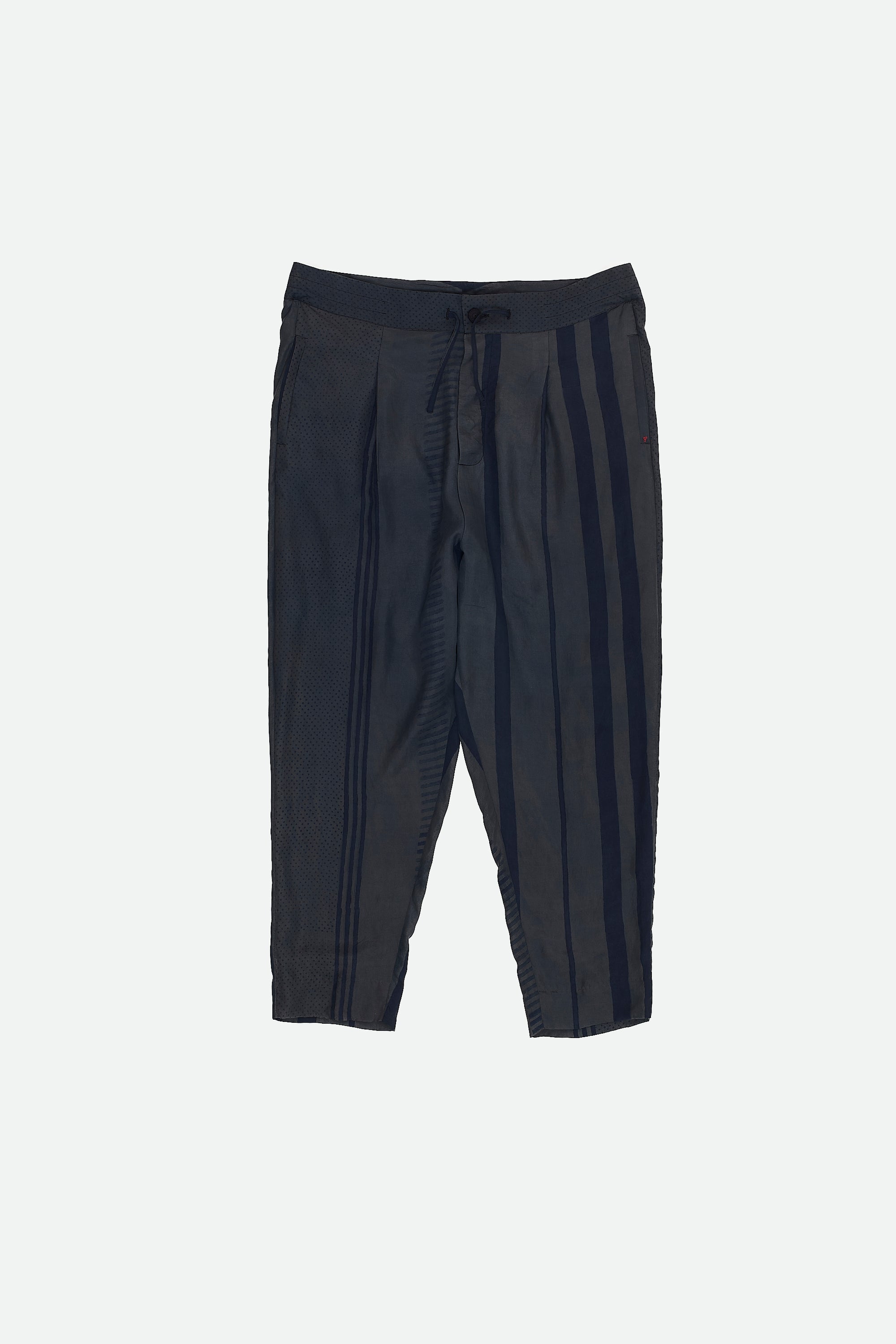 BLACK BLOCK PRINTED SILK PANT image 1