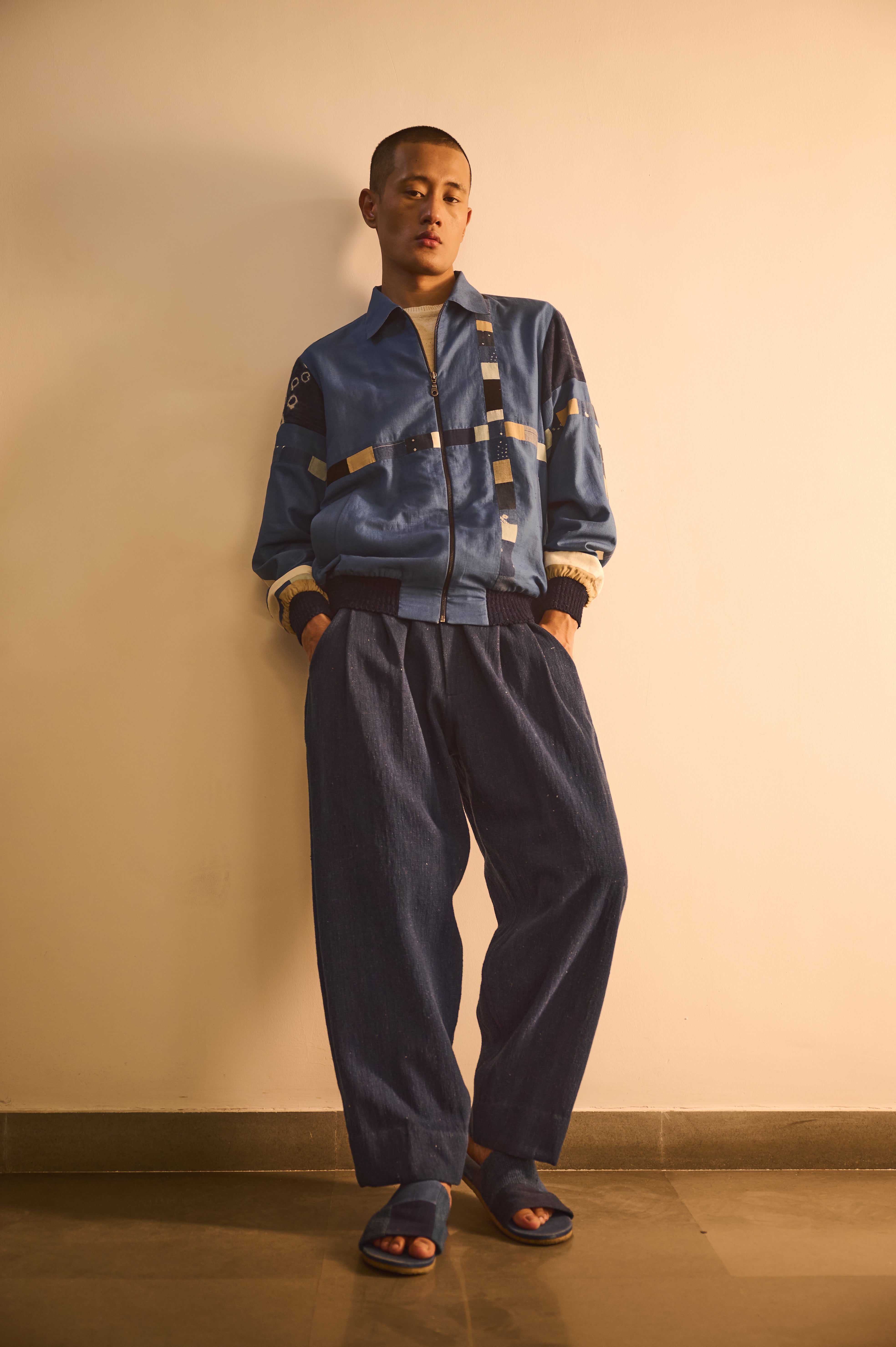 INDIGO PATCHWORK JACKET