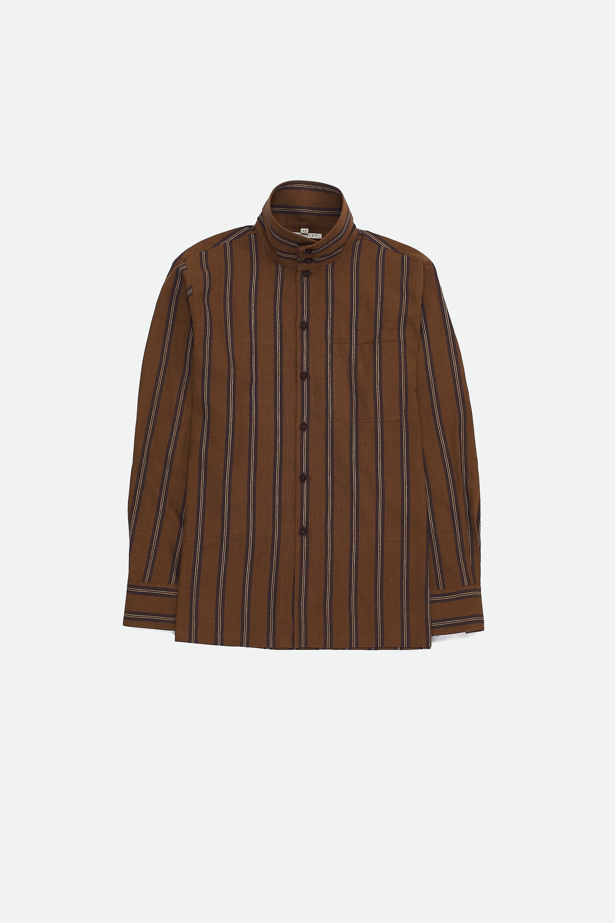 FILTER COFFEE YARN DYED COTTON SHIRT