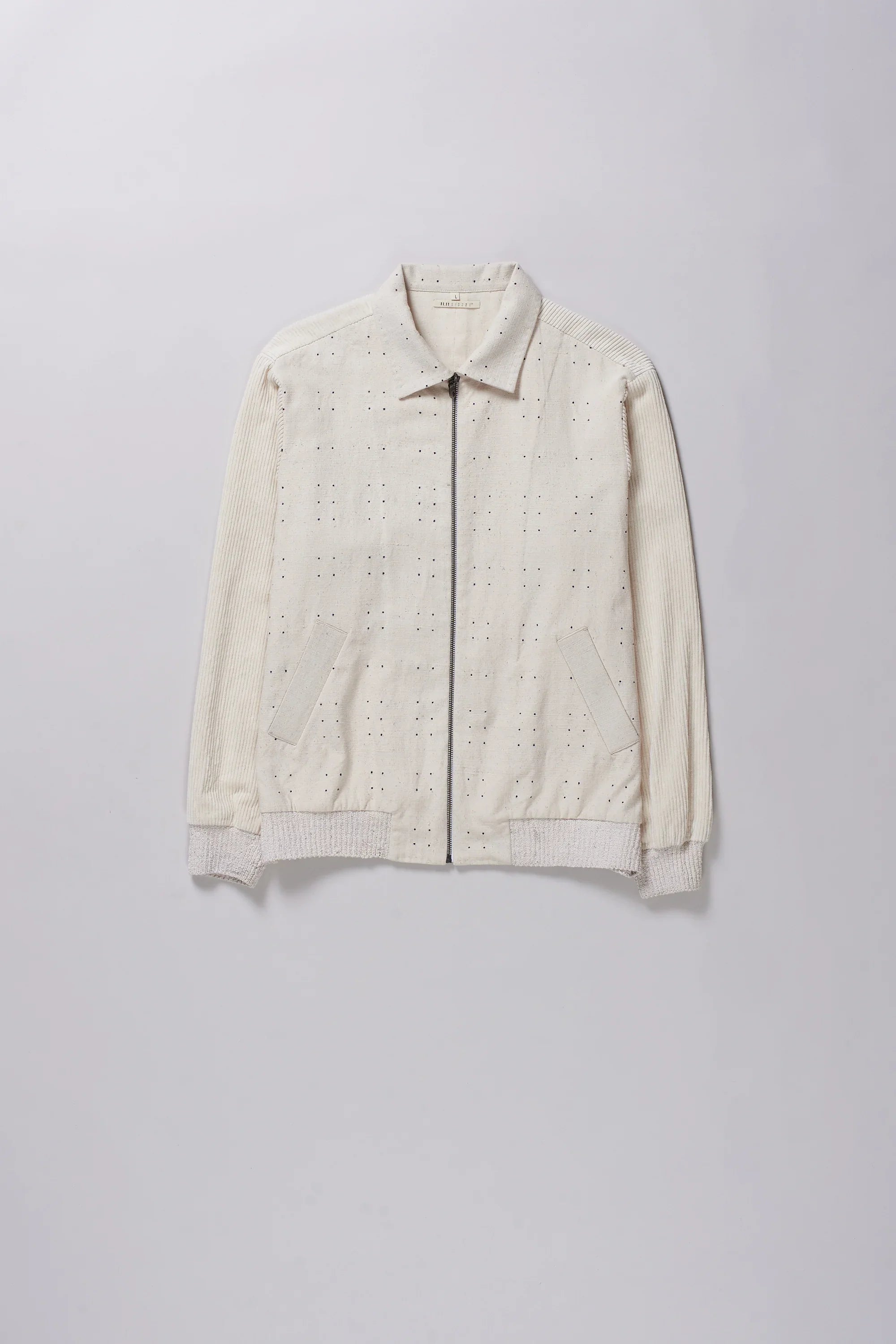 Ecru Cotton Tangaliya Jacket