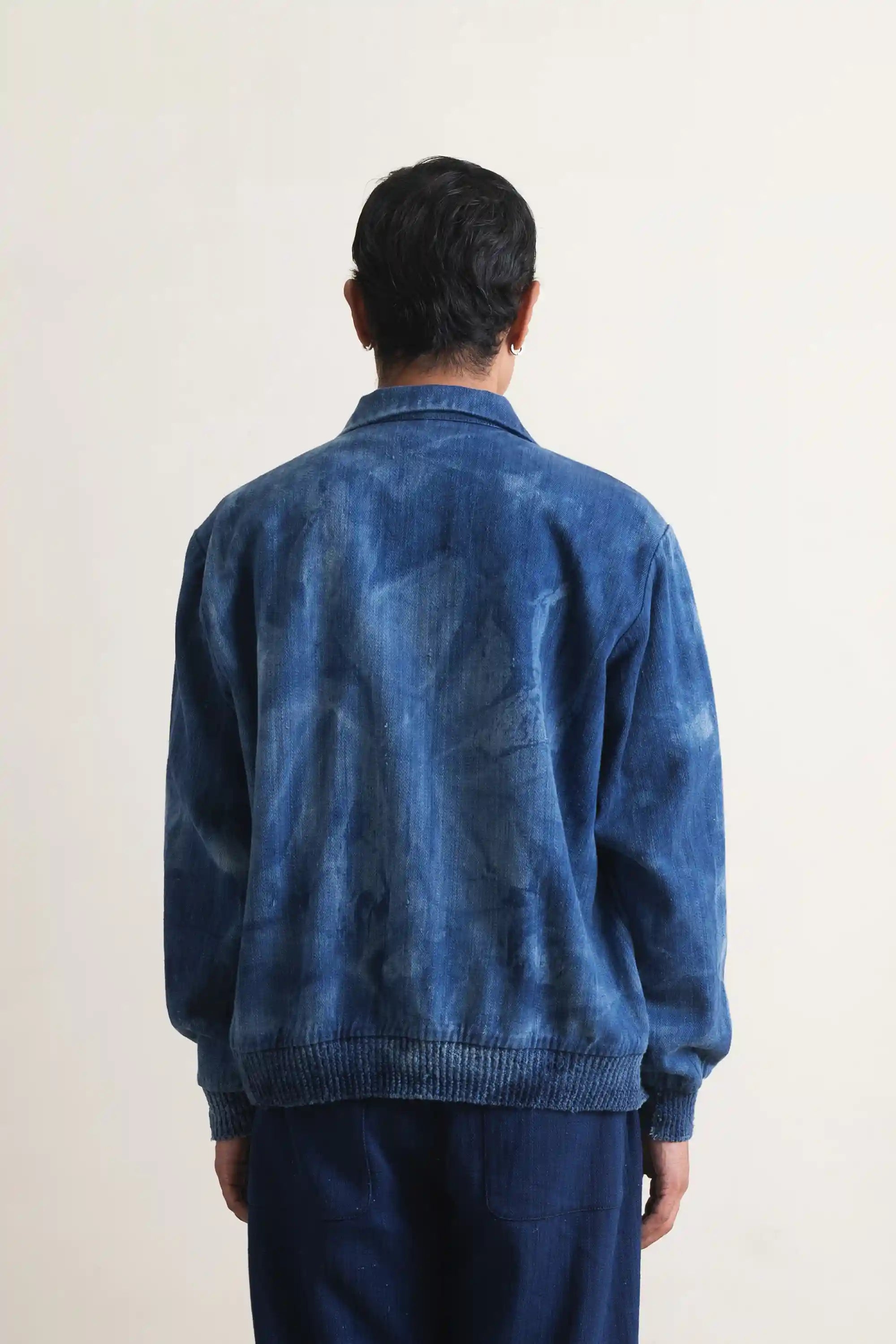 Nick Bomber Jacket in Indigo