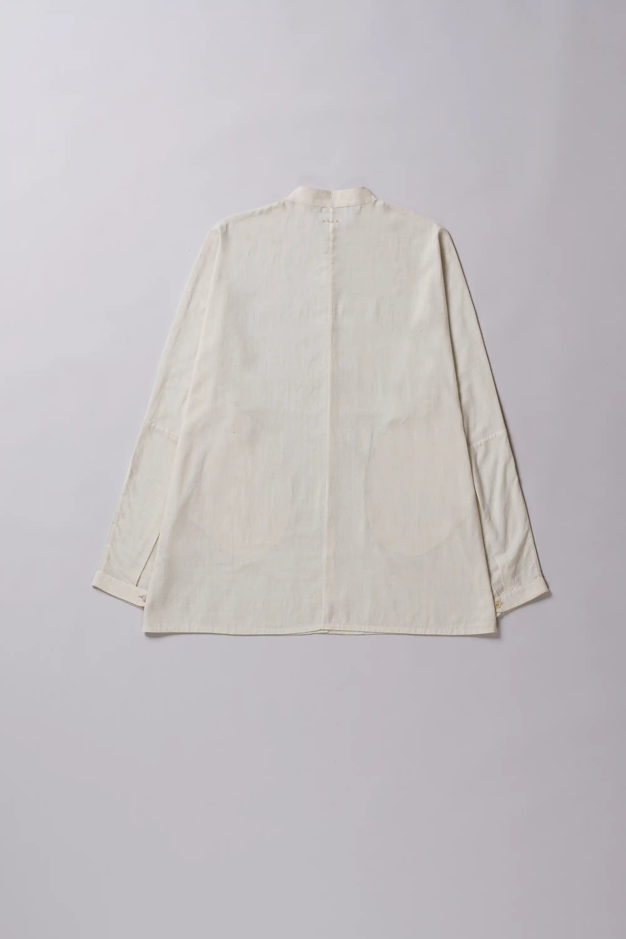 Ecru shirt with full-sleeves