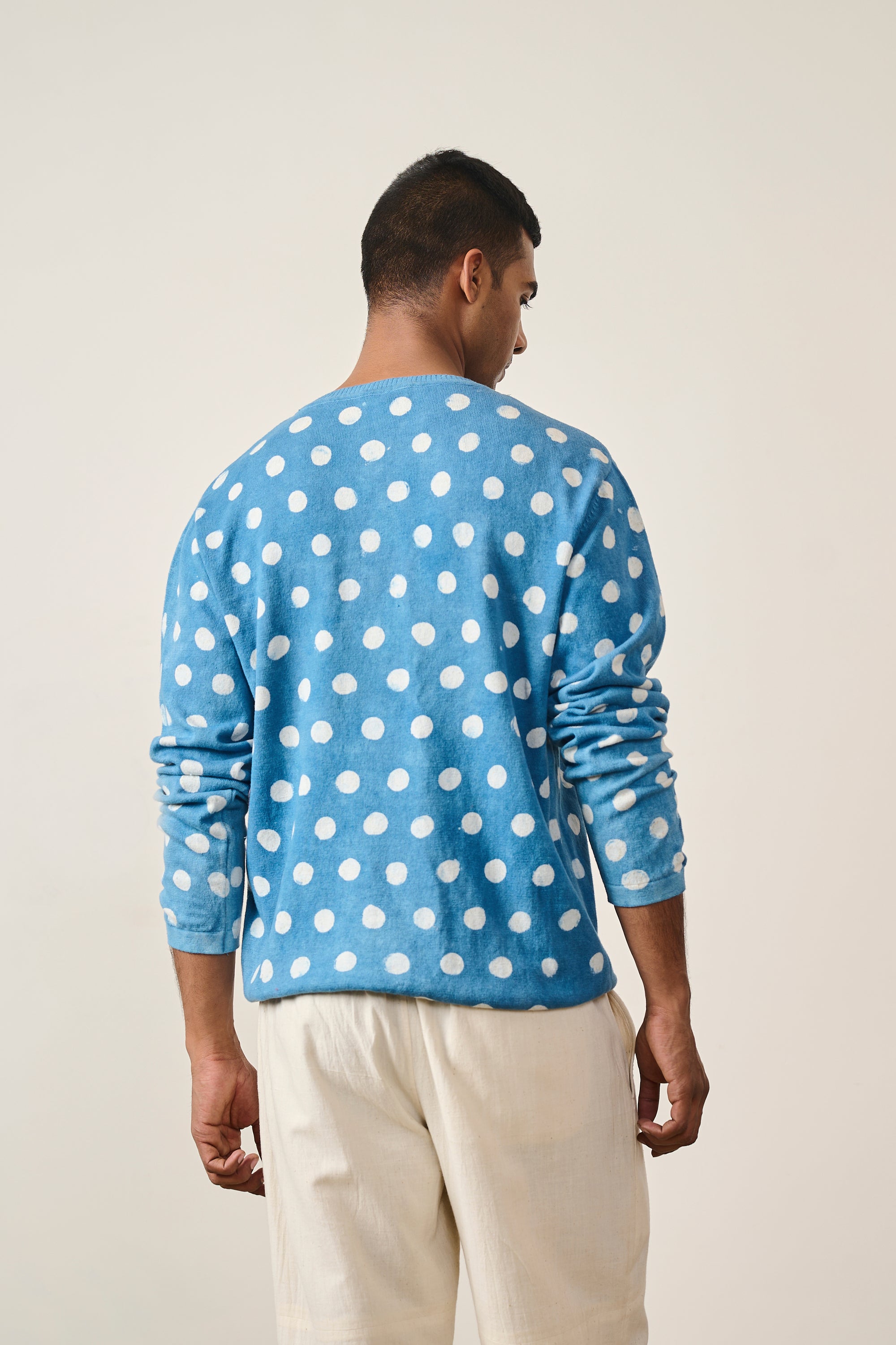 LIGHT INDIGO COTTON T-SHIRT