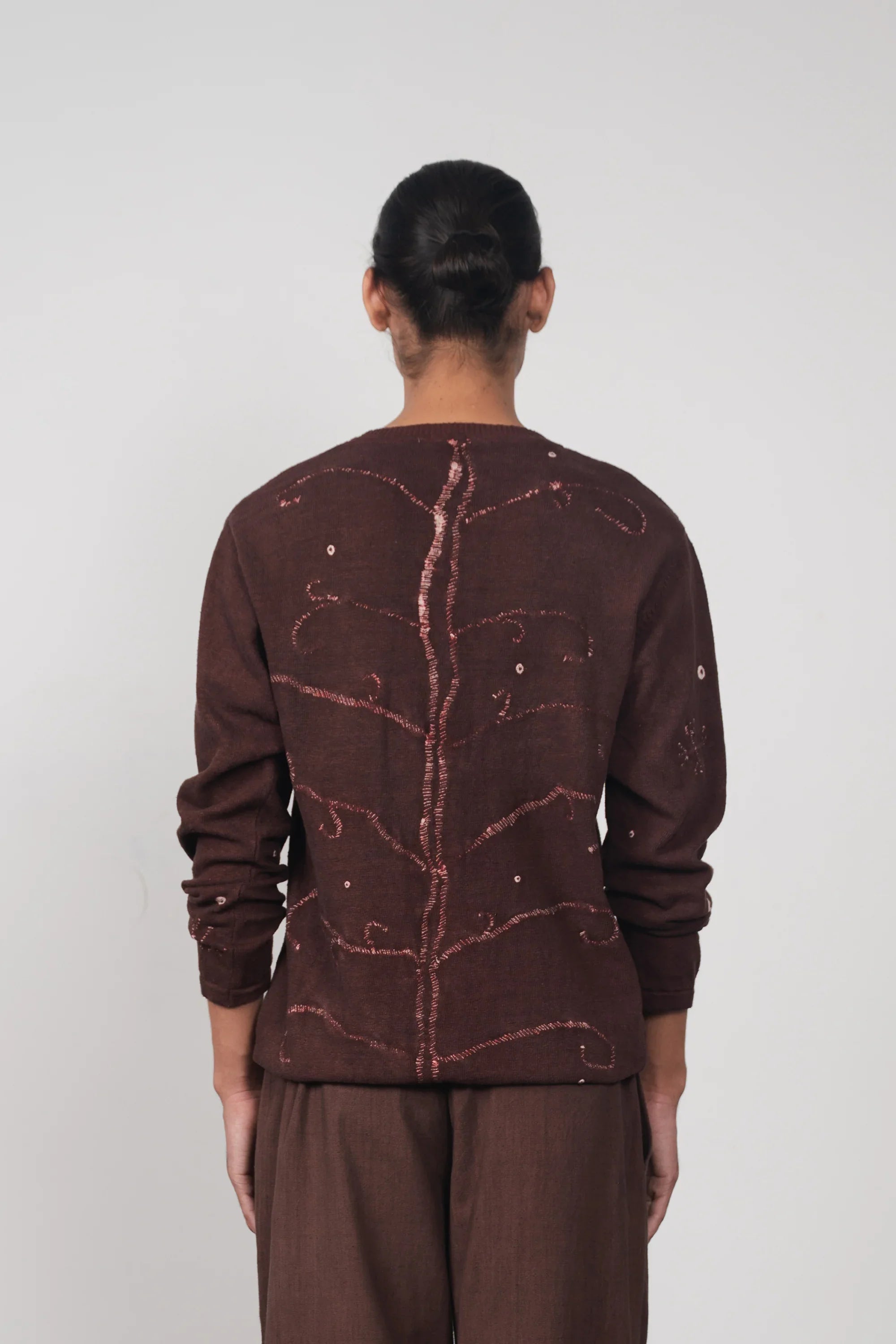 Cotton T-Shirt with Shibori