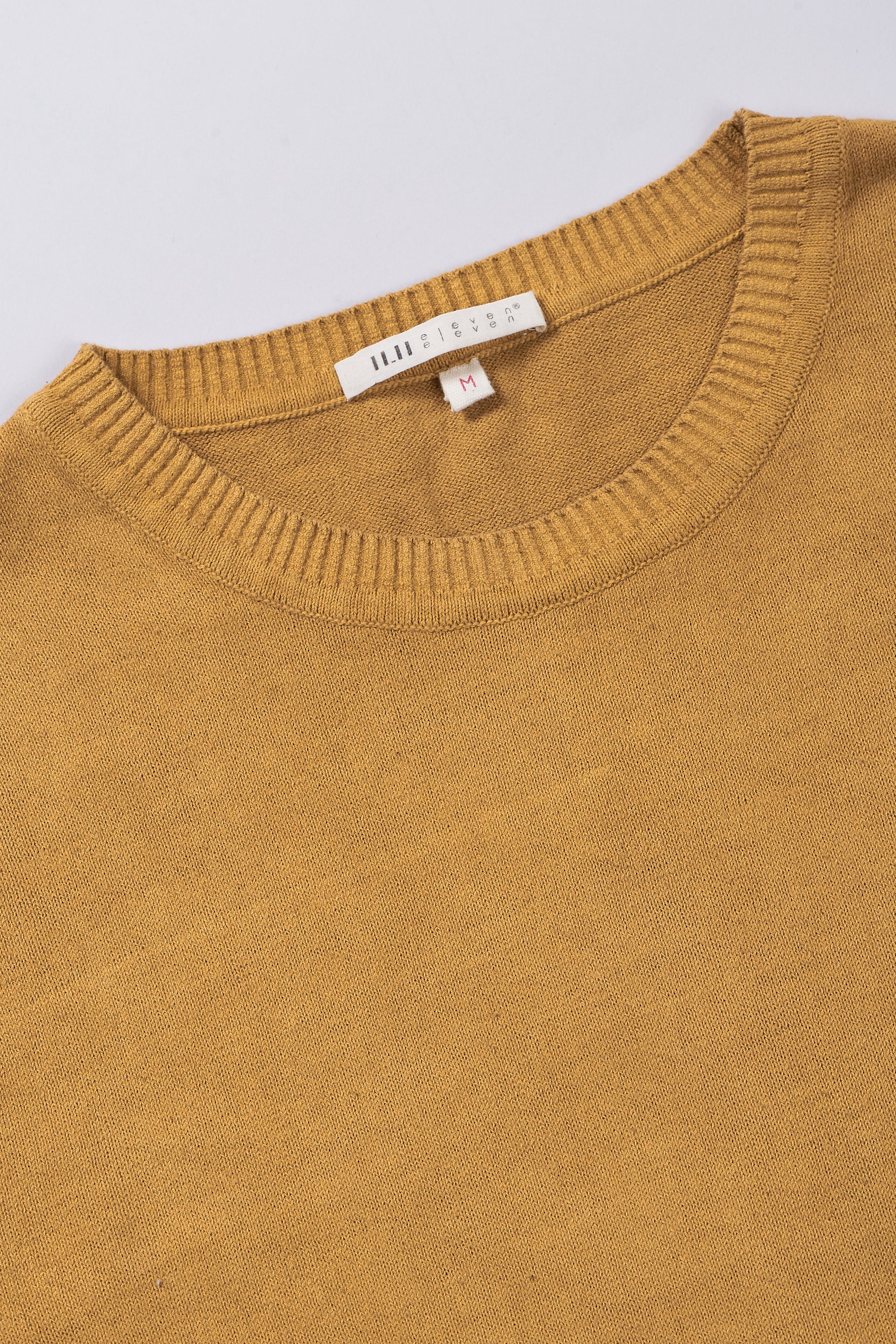 MUSTARD YELLOW COTTON T-SHIRT