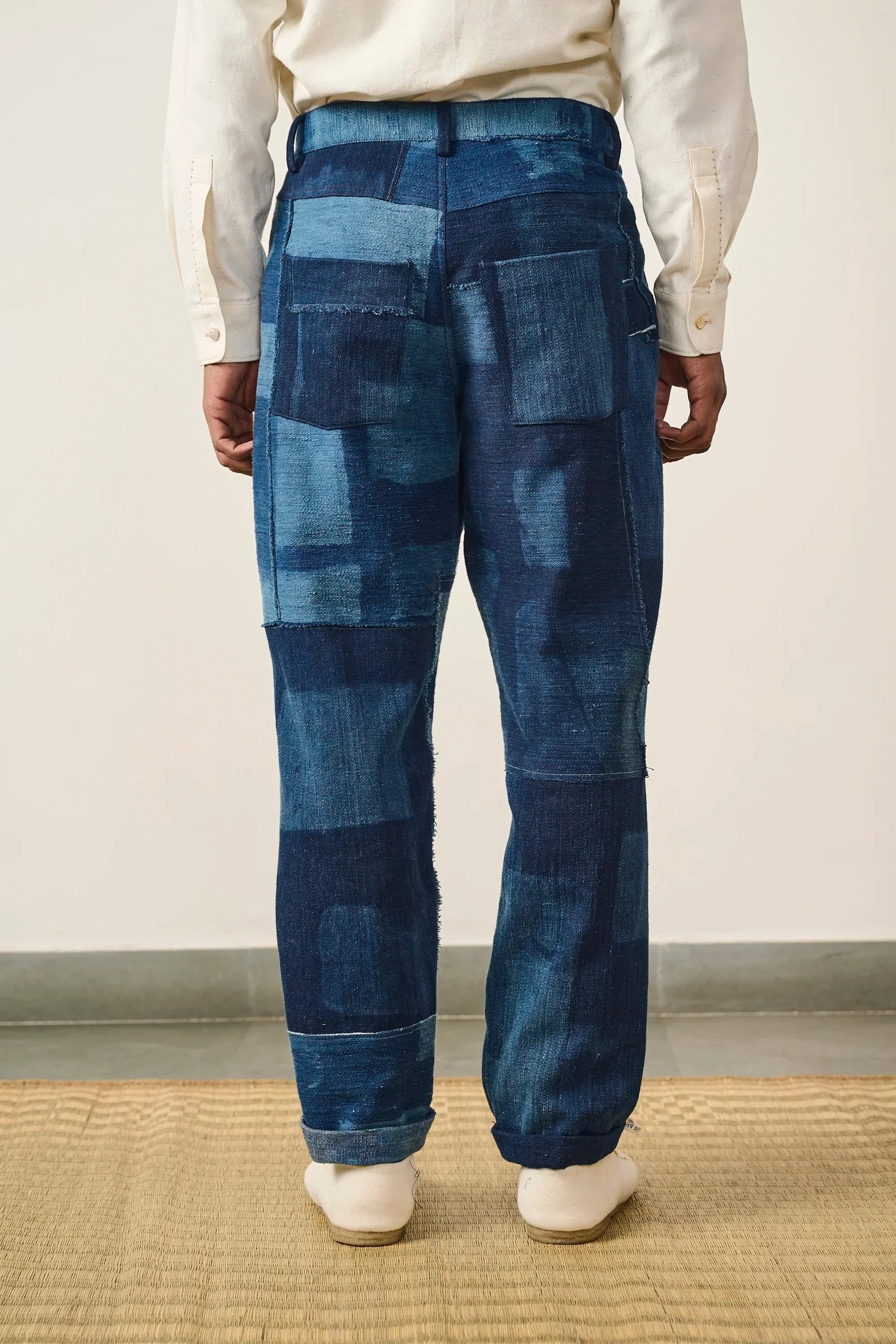 Rik Indigo Pleated Pants