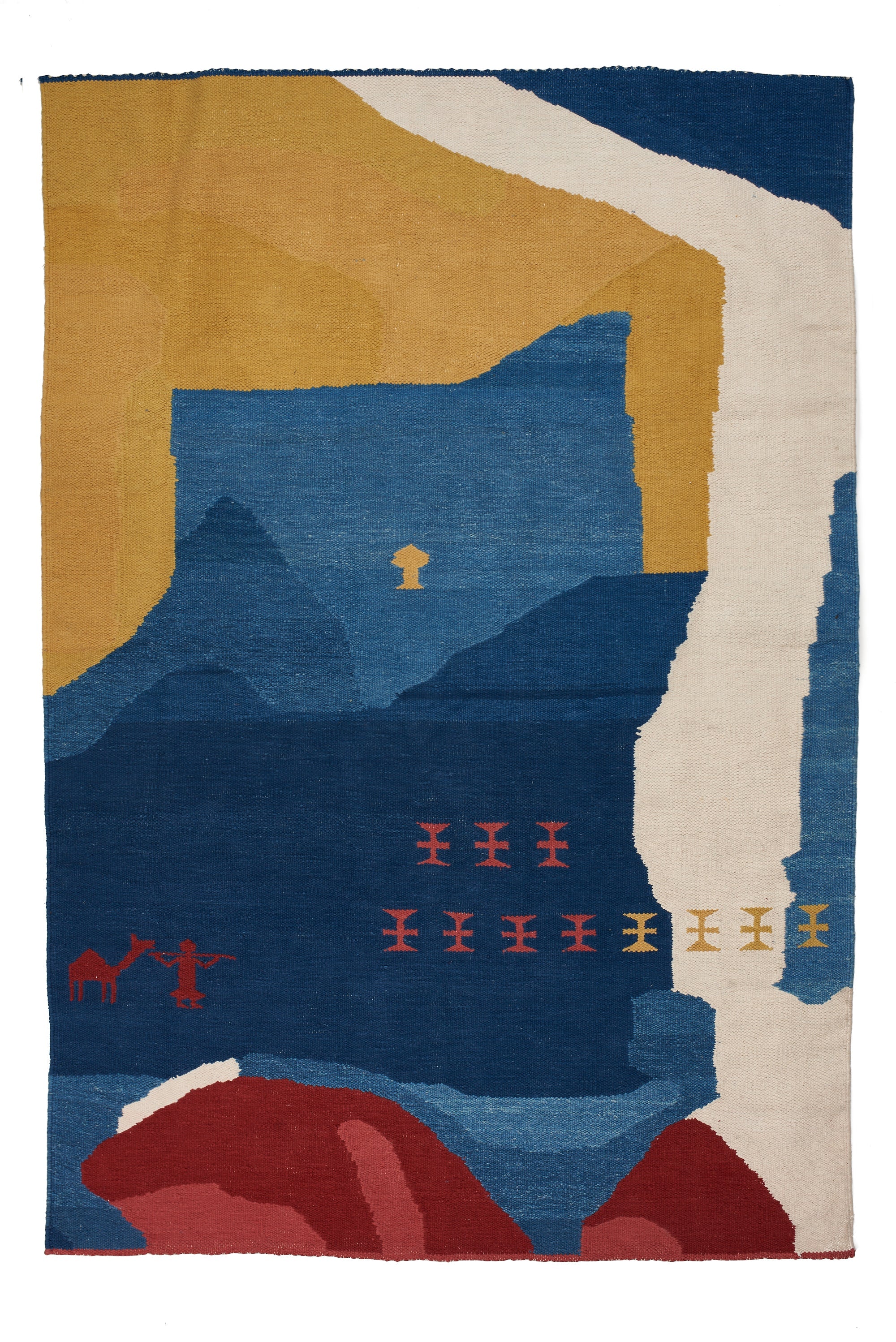 Multi Color 100% Organic Cotton Crafted Rug