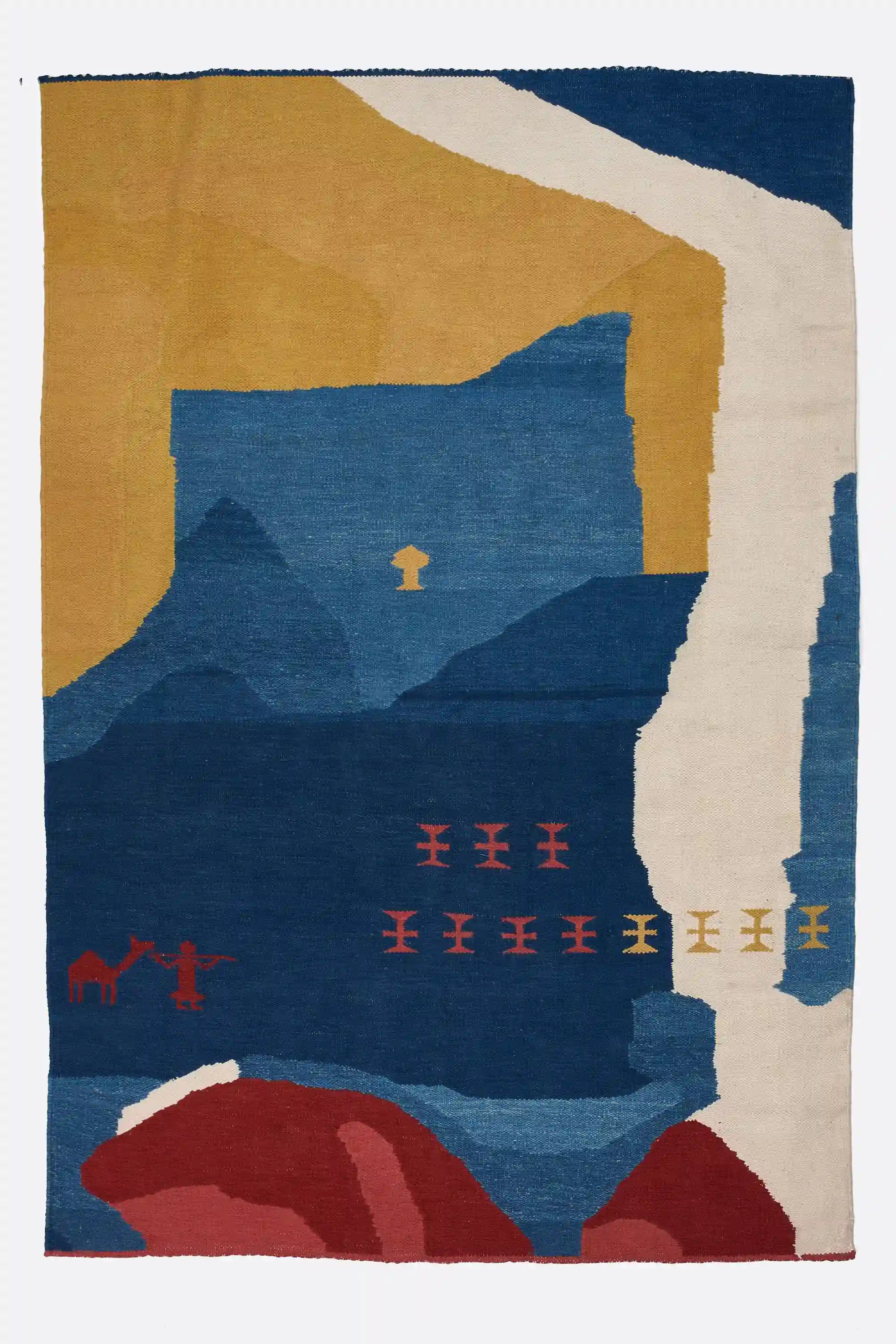 Multi Color 100% Organic Cotton Crafted Rug