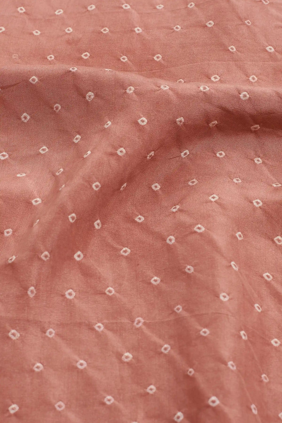 Chalk Pink Bandhani Shirt in Silk