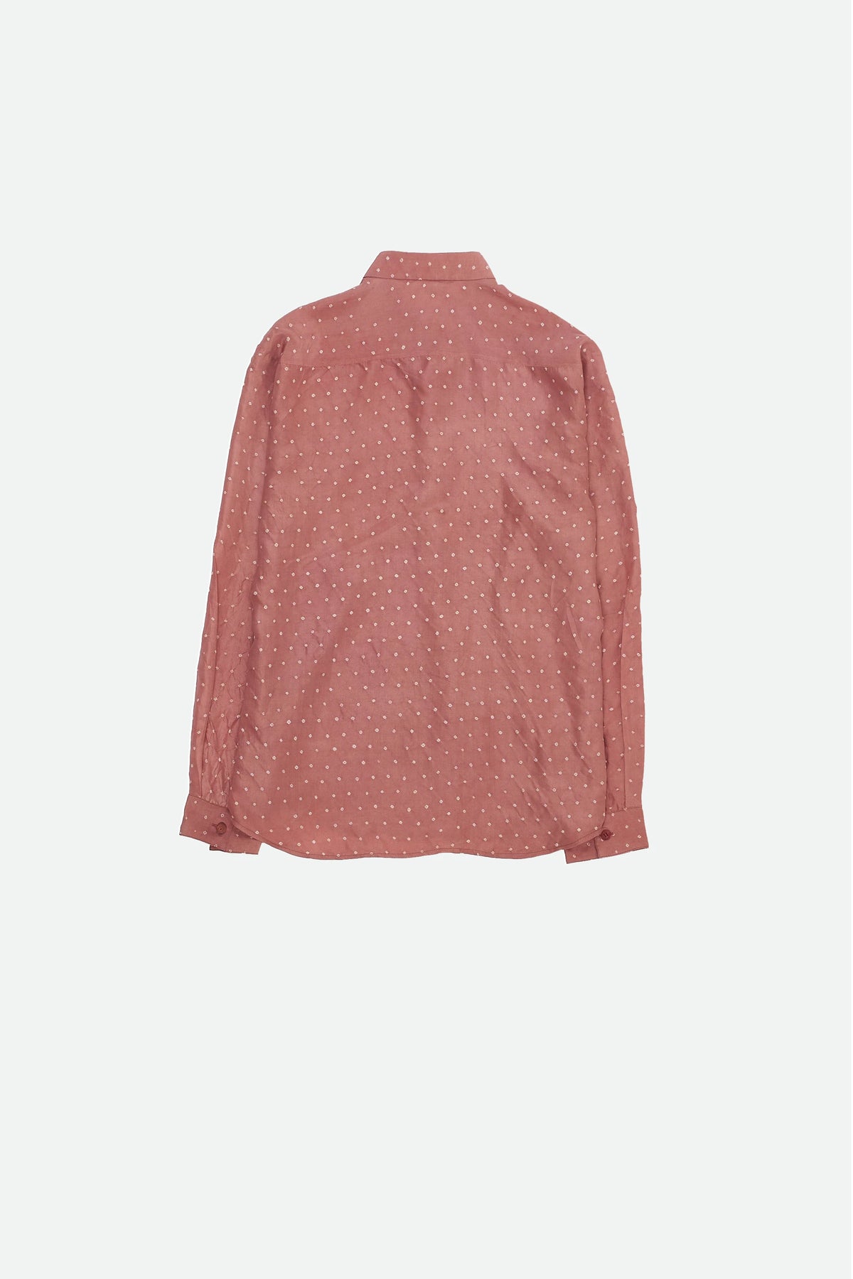 Chalk Pink Bandhani Shirt in Silk