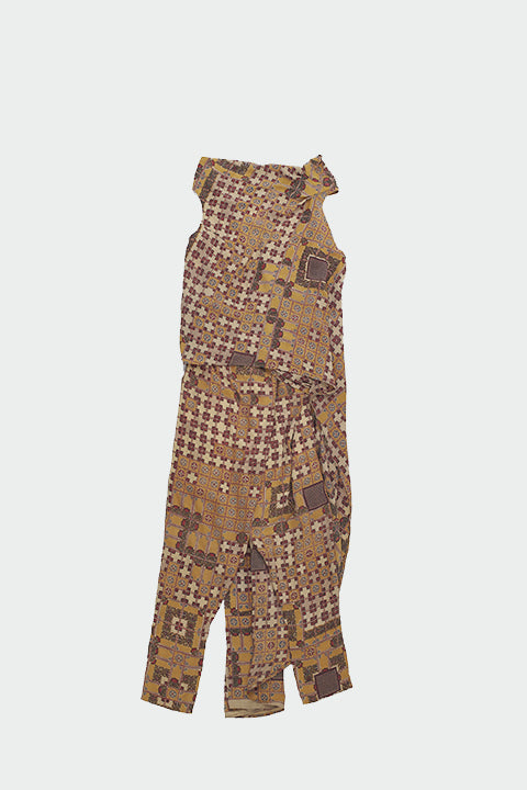 CHETTINAD INSPIRED MULTI-COLOUR SCREEN PRINTED STATEMENT SAREE PANTS